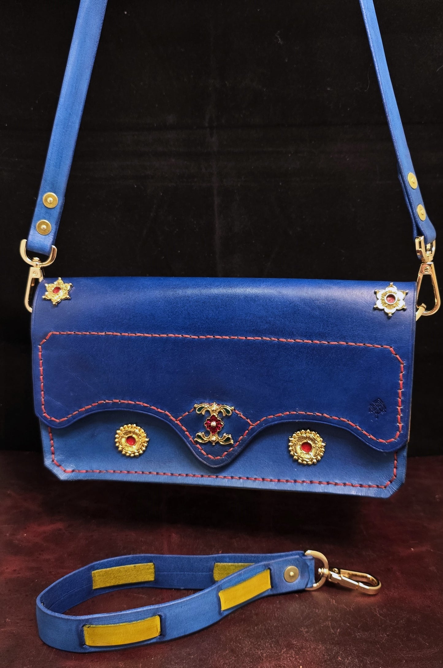 Medieval Evening Purse "Jeanne" 24K Gold Plate