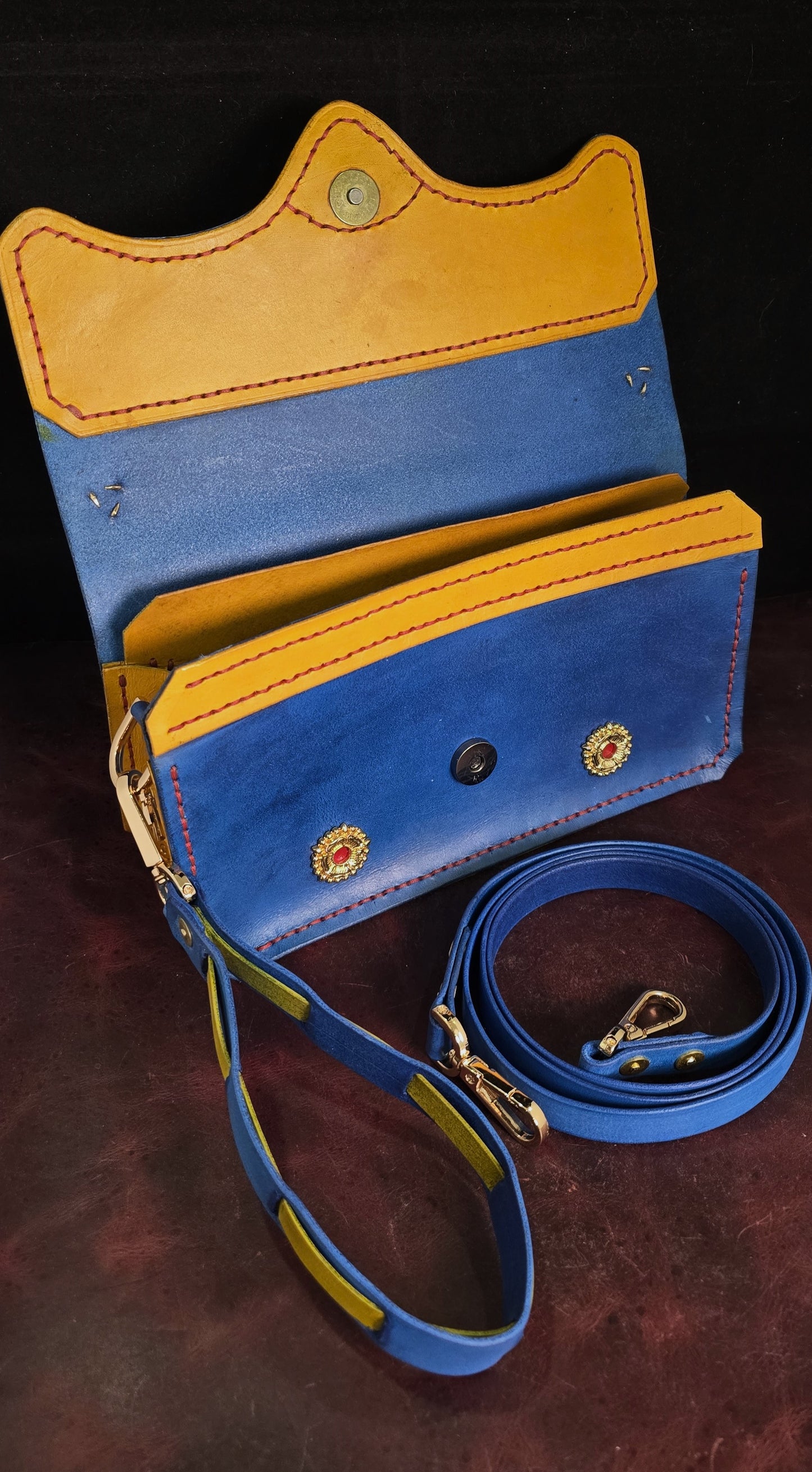 Medieval Evening Purse "Jeanne" 24K Gold Plate