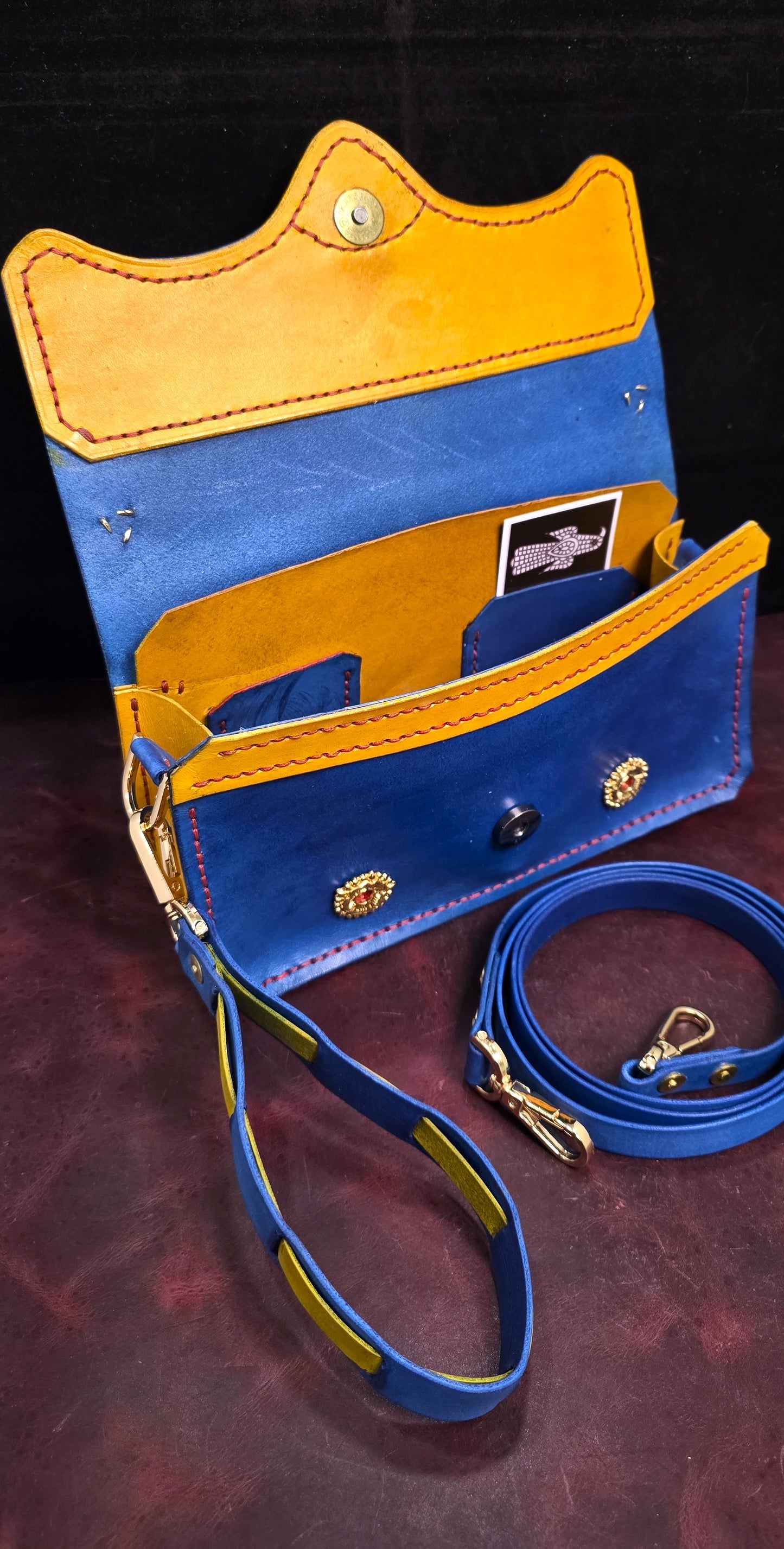 Medieval Evening Purse "Jeanne" 24K Gold Plate