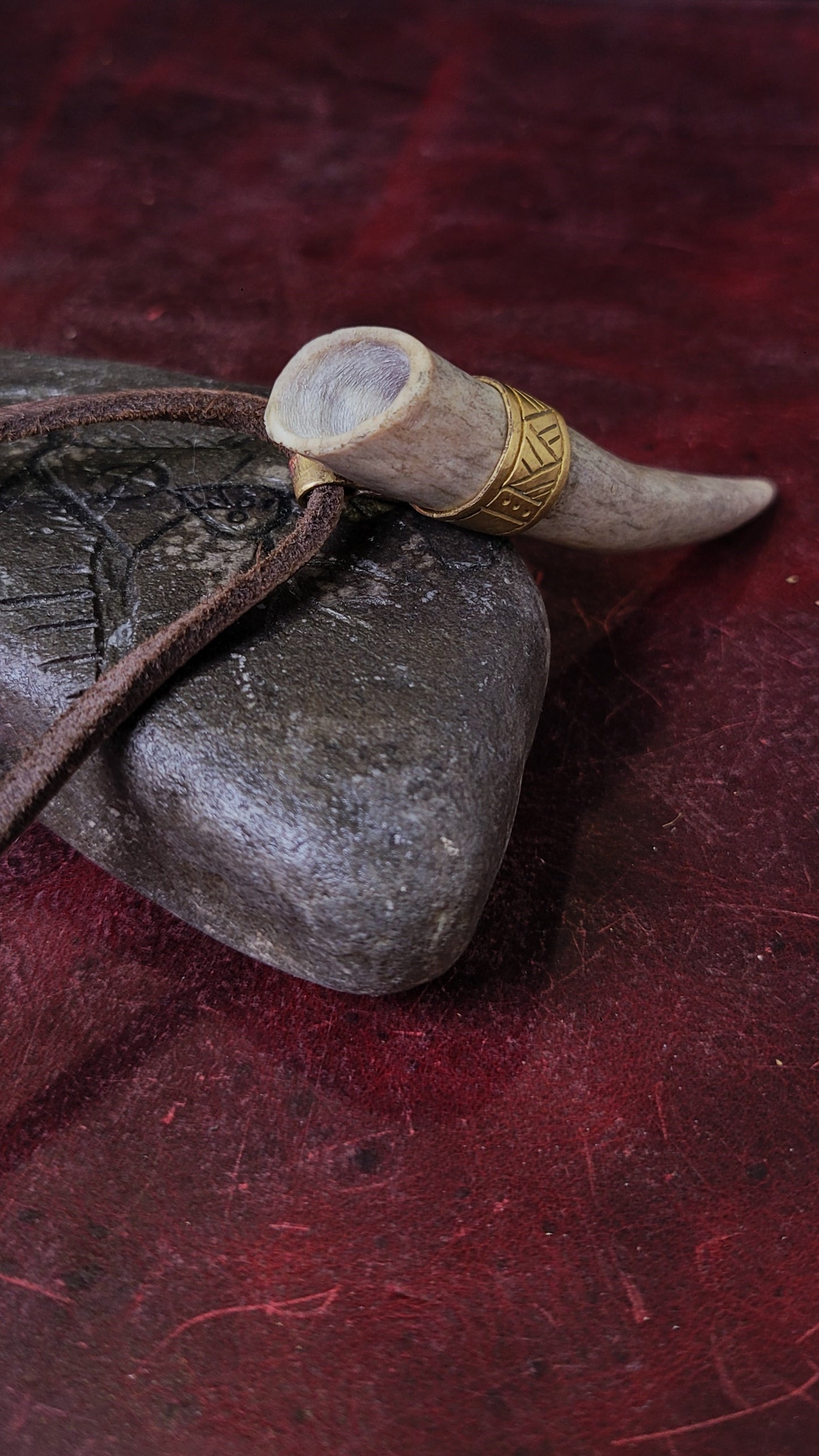 Antler Drinking Horn Pendant 2