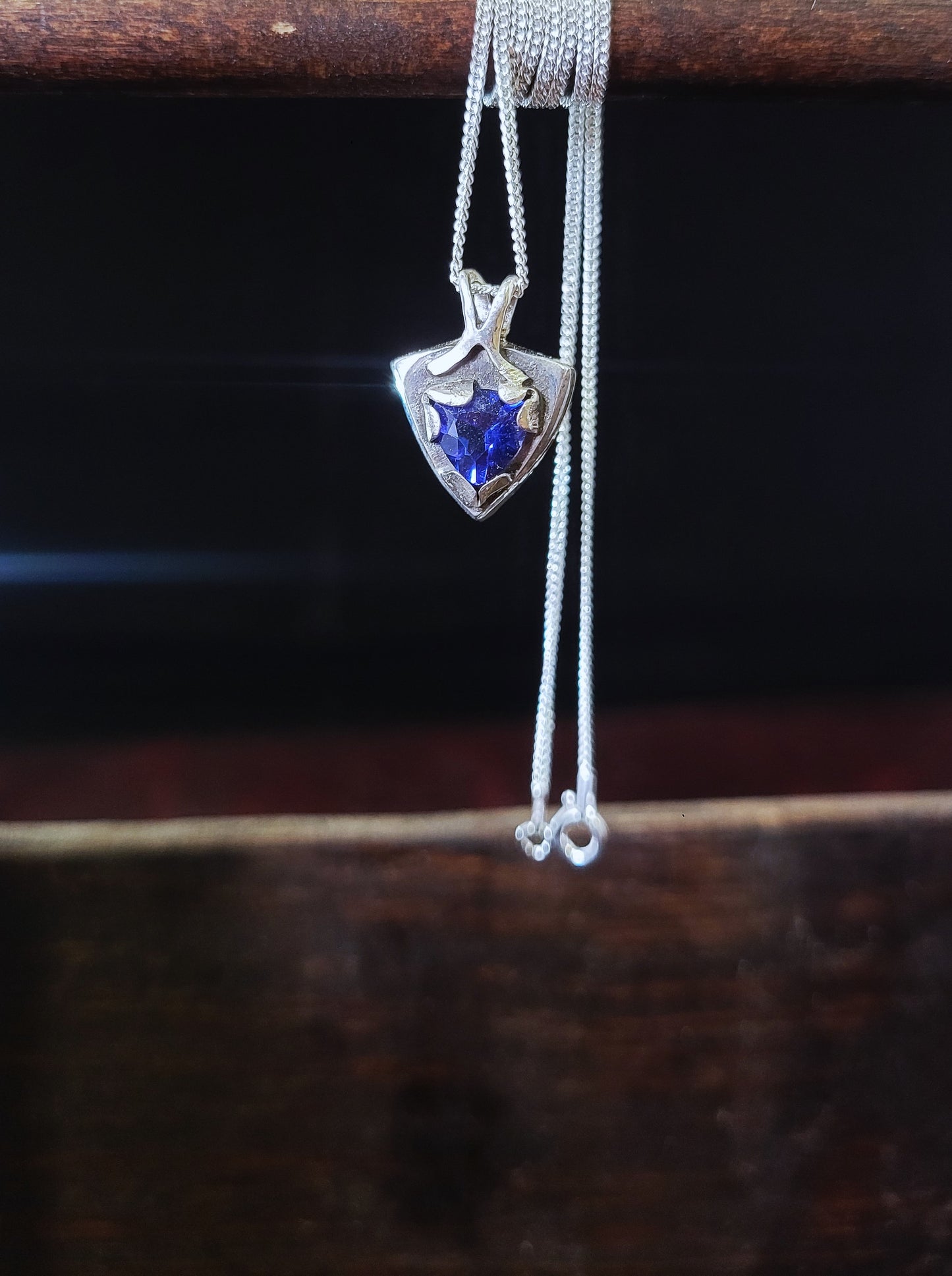 .925 Fluorite Shield Pendant