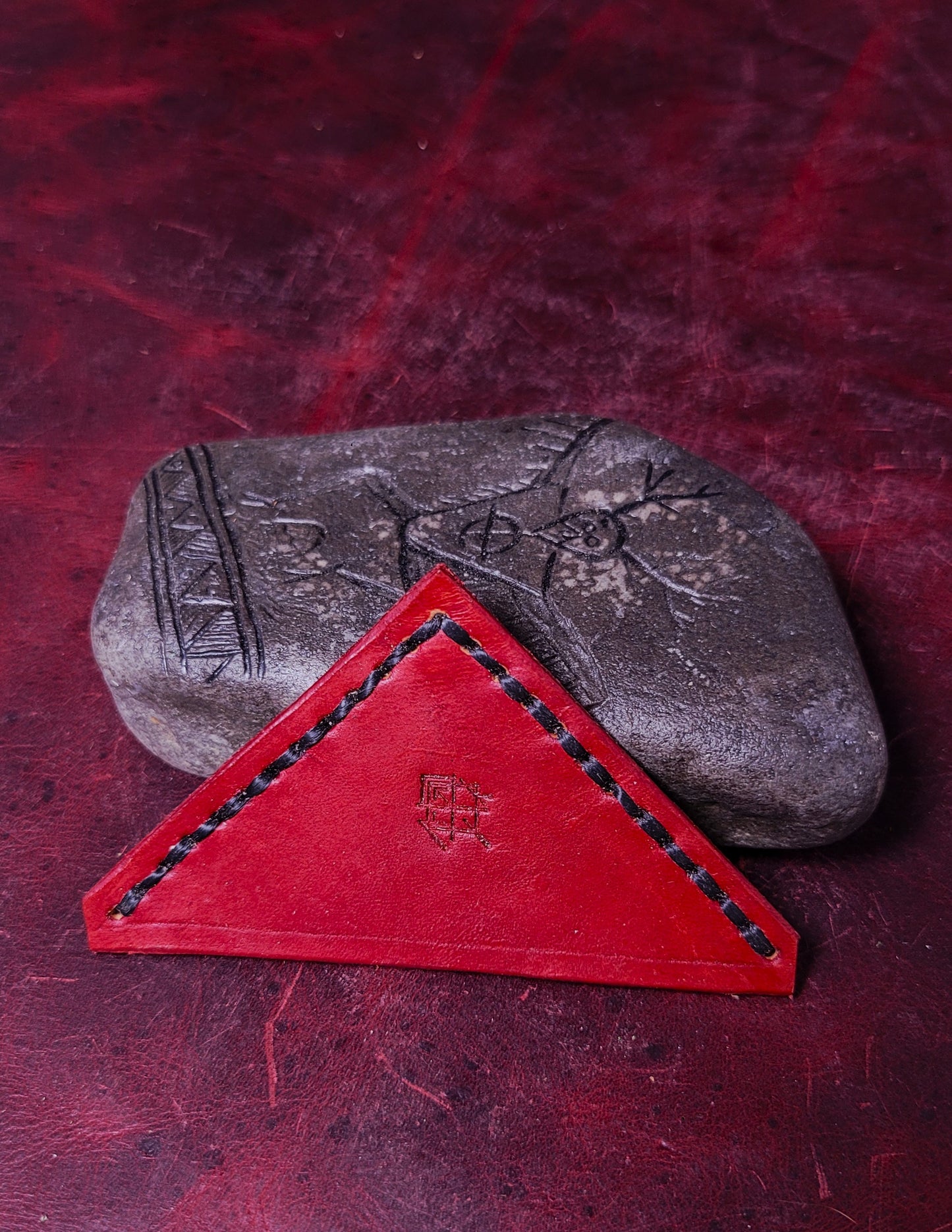 leather corner bookmark