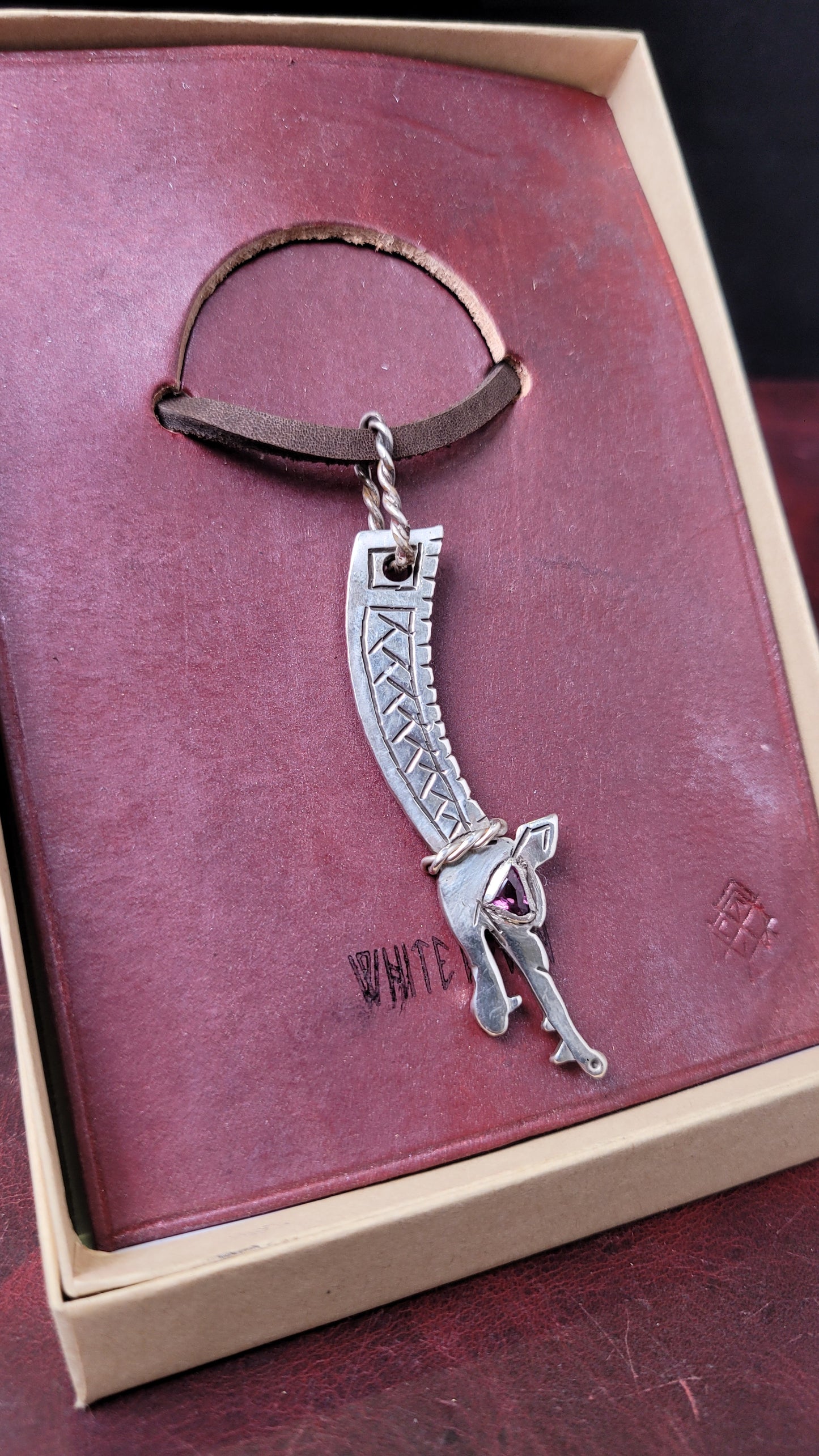 .925 Silver Dragon -garnet