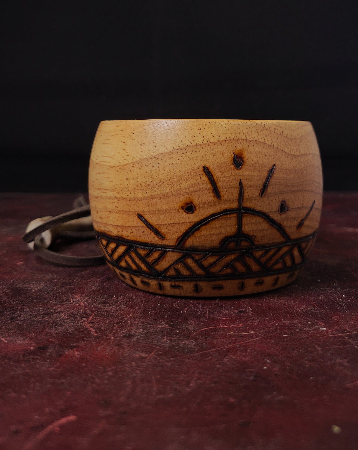 Wood Adventurer Cup - Wood Burned 1