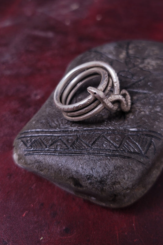 .925 Silver Snake Ring - Size 8.5