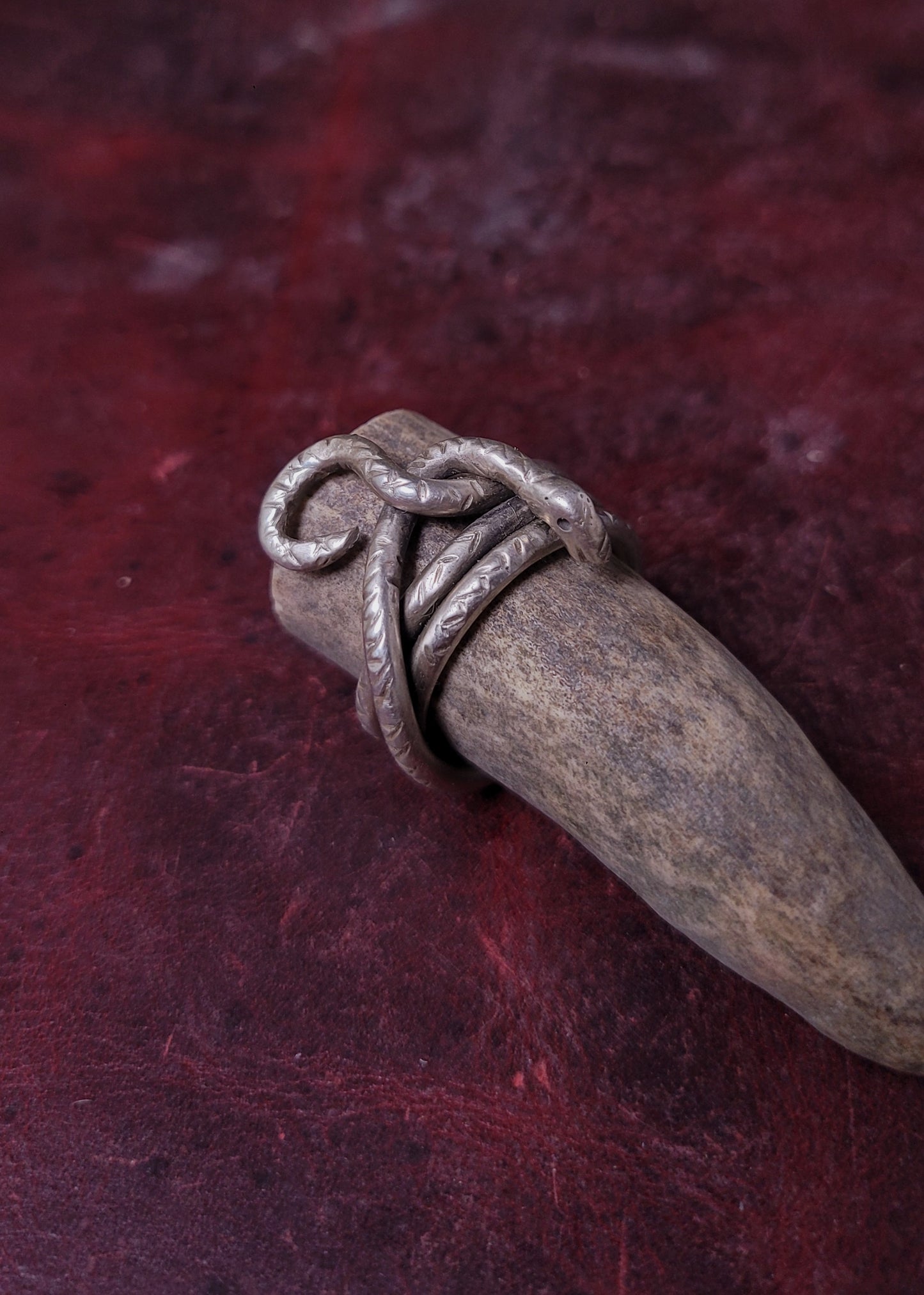 .925 Silver Snake Ring - Size 8.5