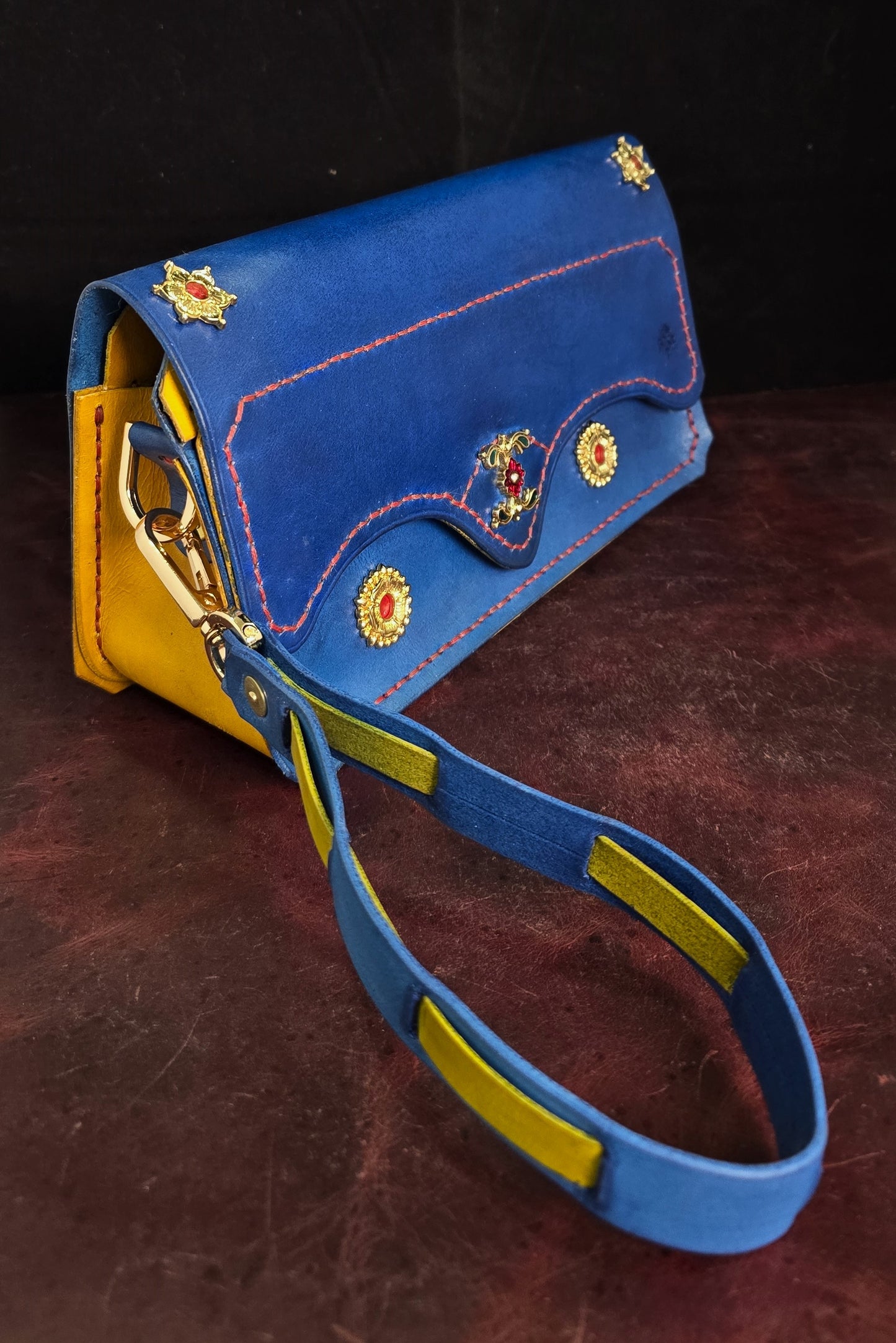 Medieval Evening Purse "Jeanne" 24K Gold Plate