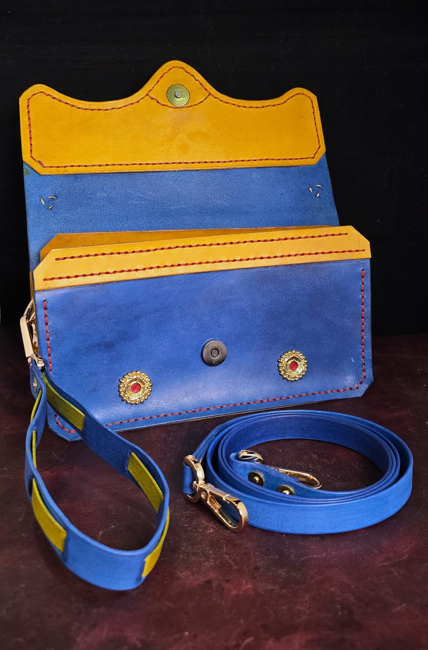 Medieval Evening Purse "Jeanne" 24K Gold Plate