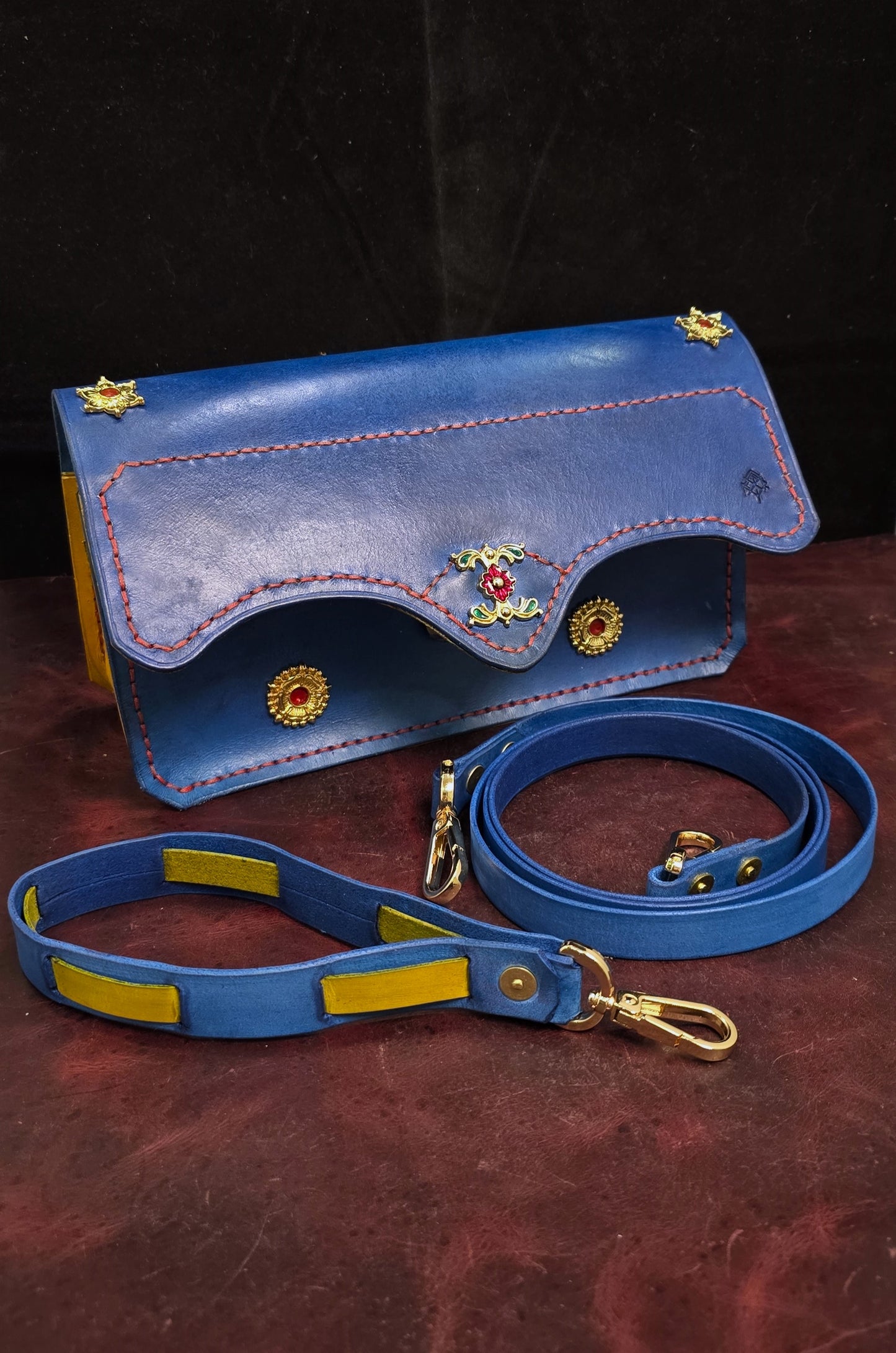 Medieval Evening Purse "Jeanne" 24K Gold Plate