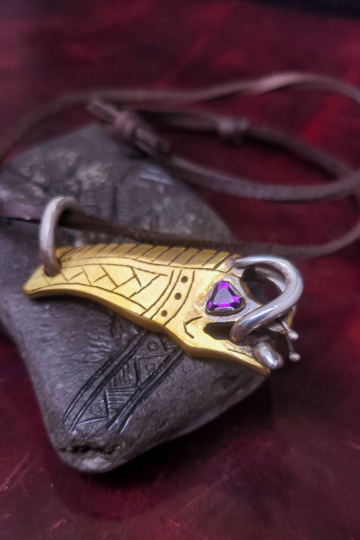 Brass Boar- Royal Amethyst