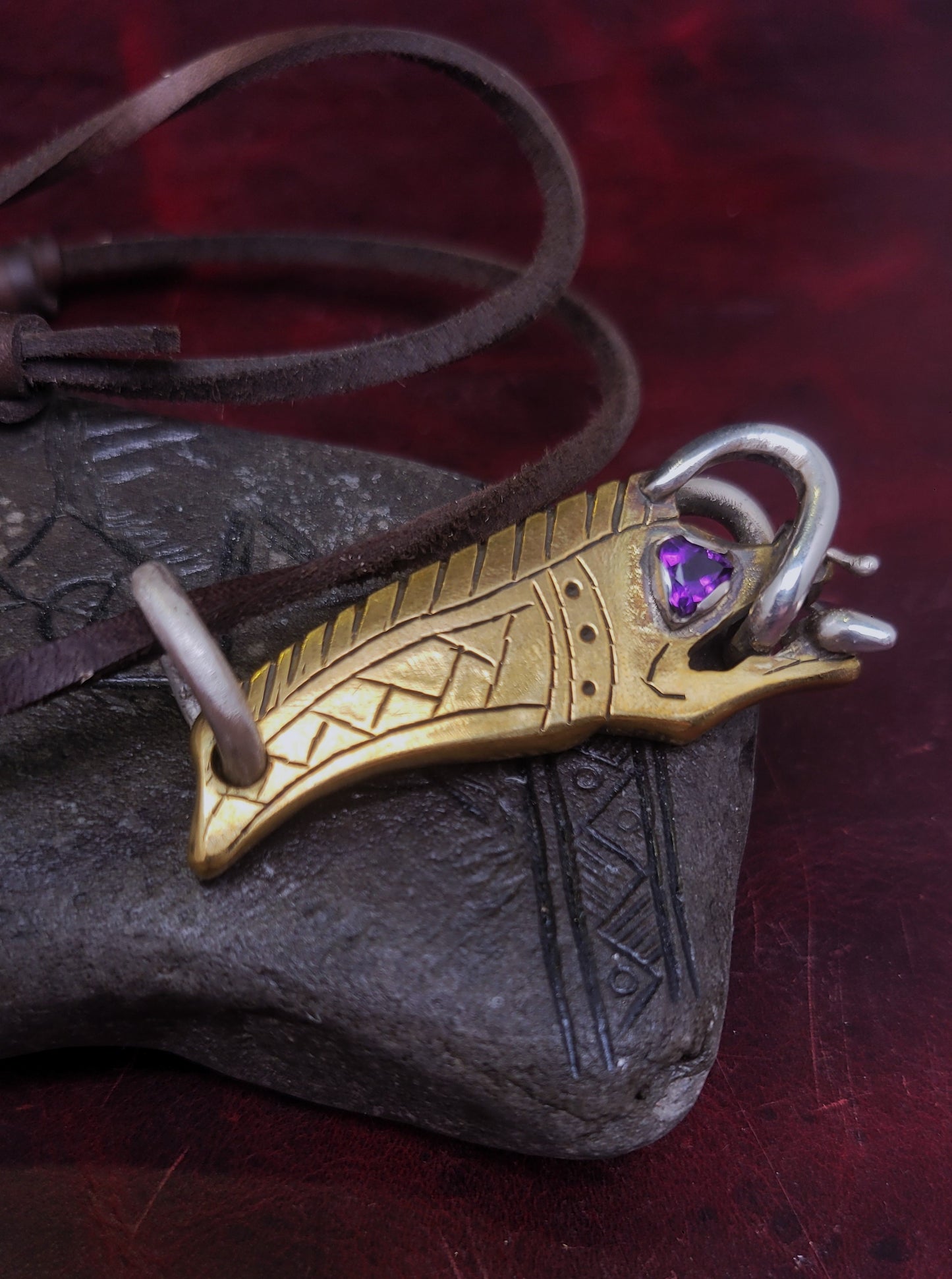 Brass Boar- Royal Amethyst