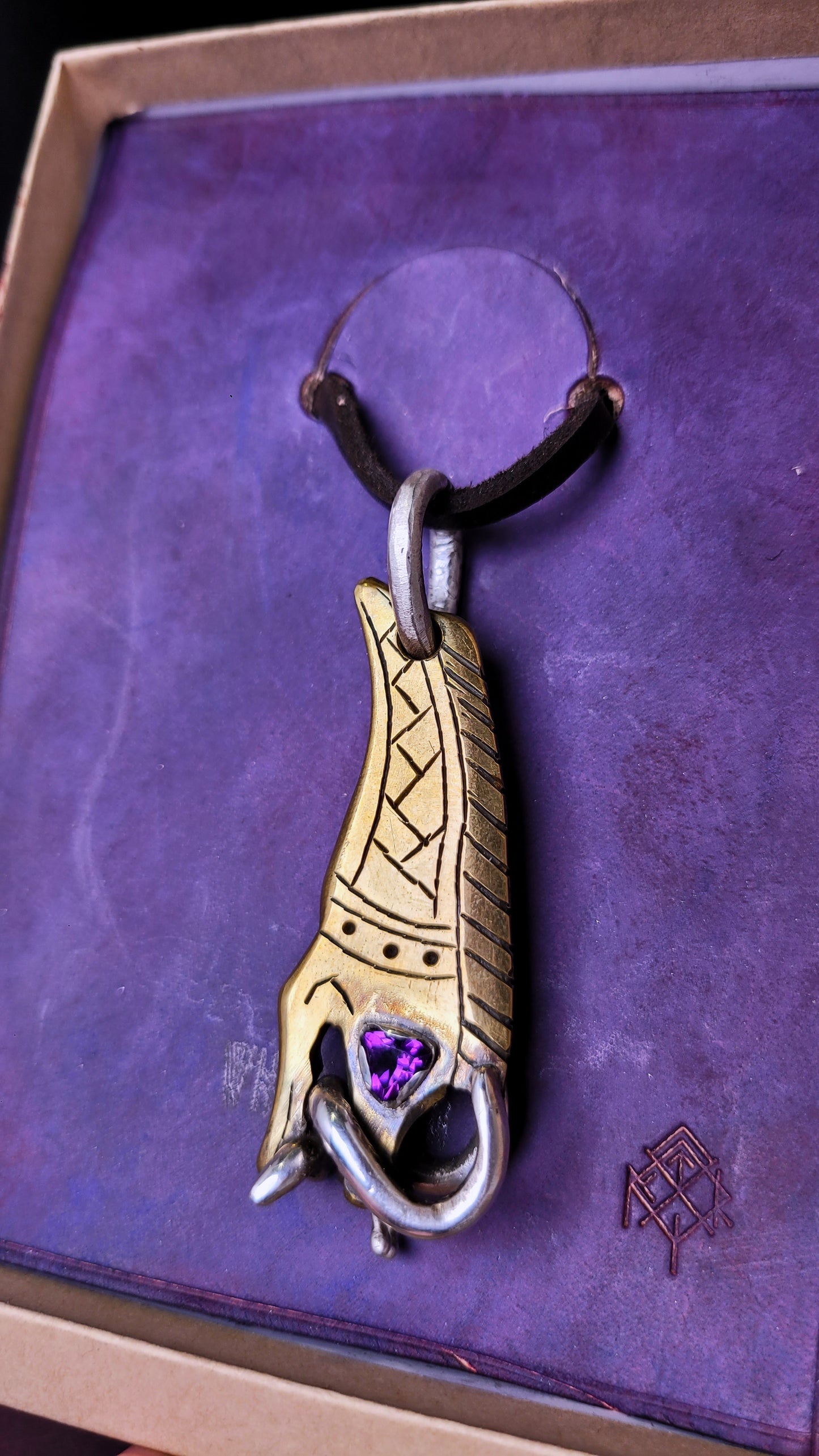 Brass Boar- Royal Amethyst