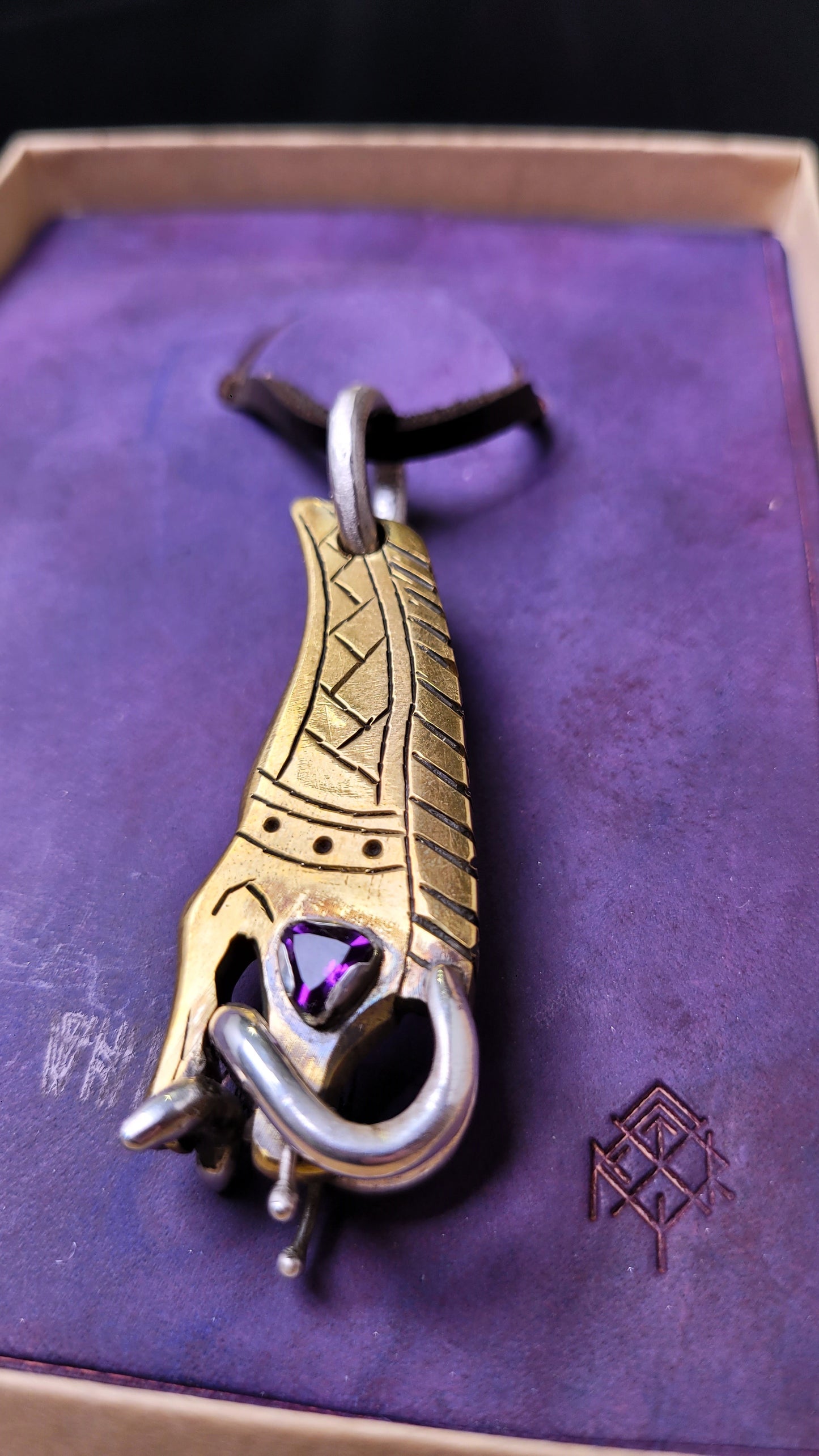 Brass Boar- Royal Amethyst