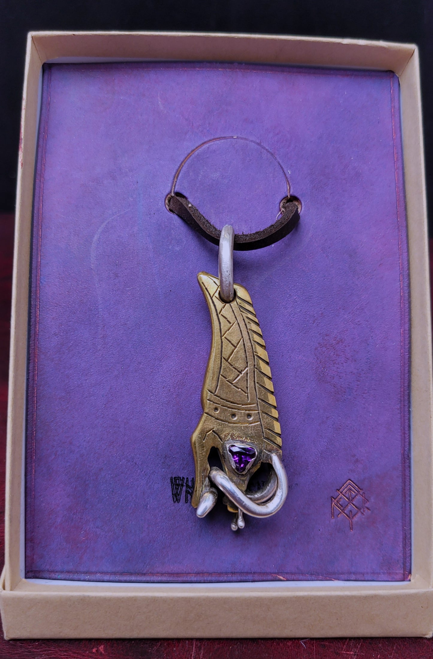 Brass Boar- Royal Amethyst