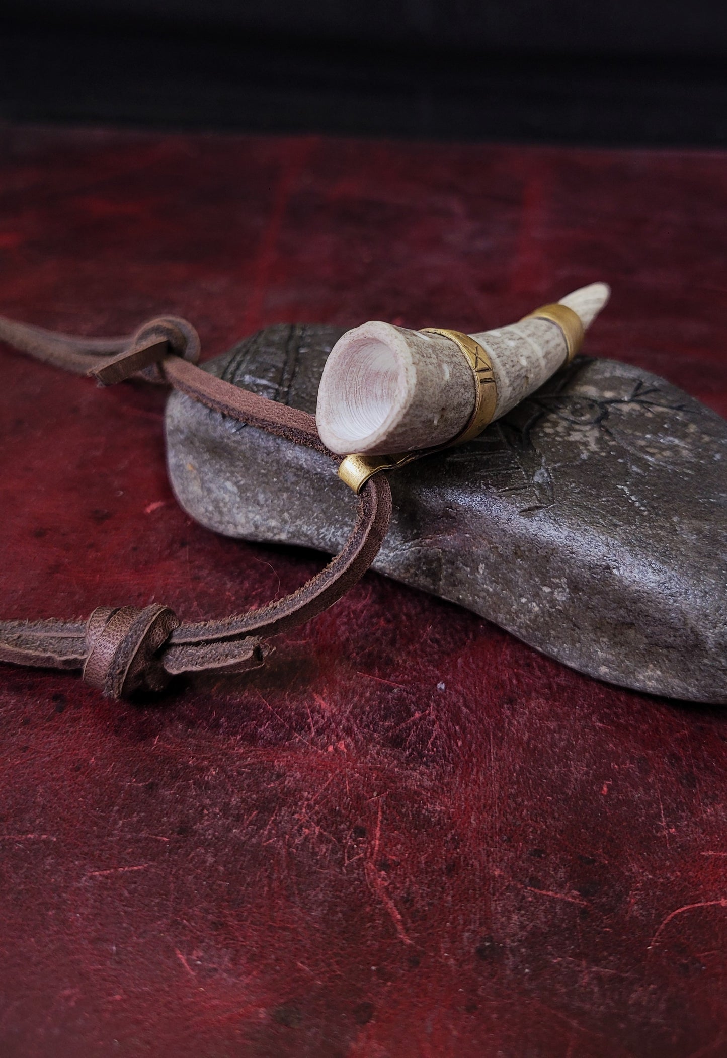 Antler Drinking Horn Pendant 1