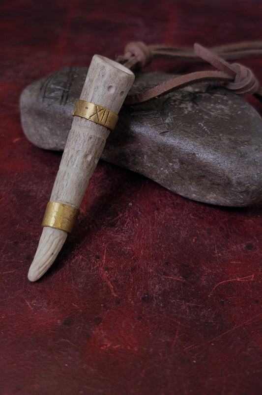 Antler Drinking Horn Pendant 1