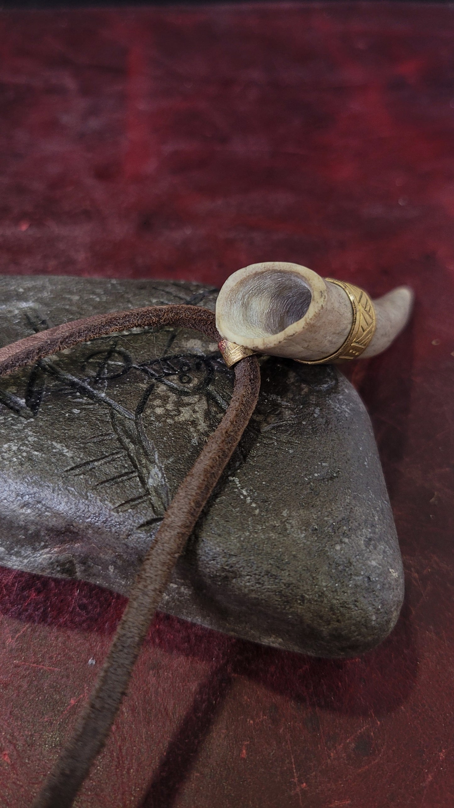 Antler Drinking Horn Pendant 2