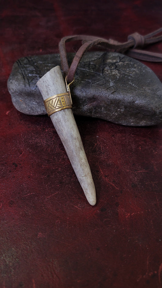 Antler Drinking Horn Pendant 2