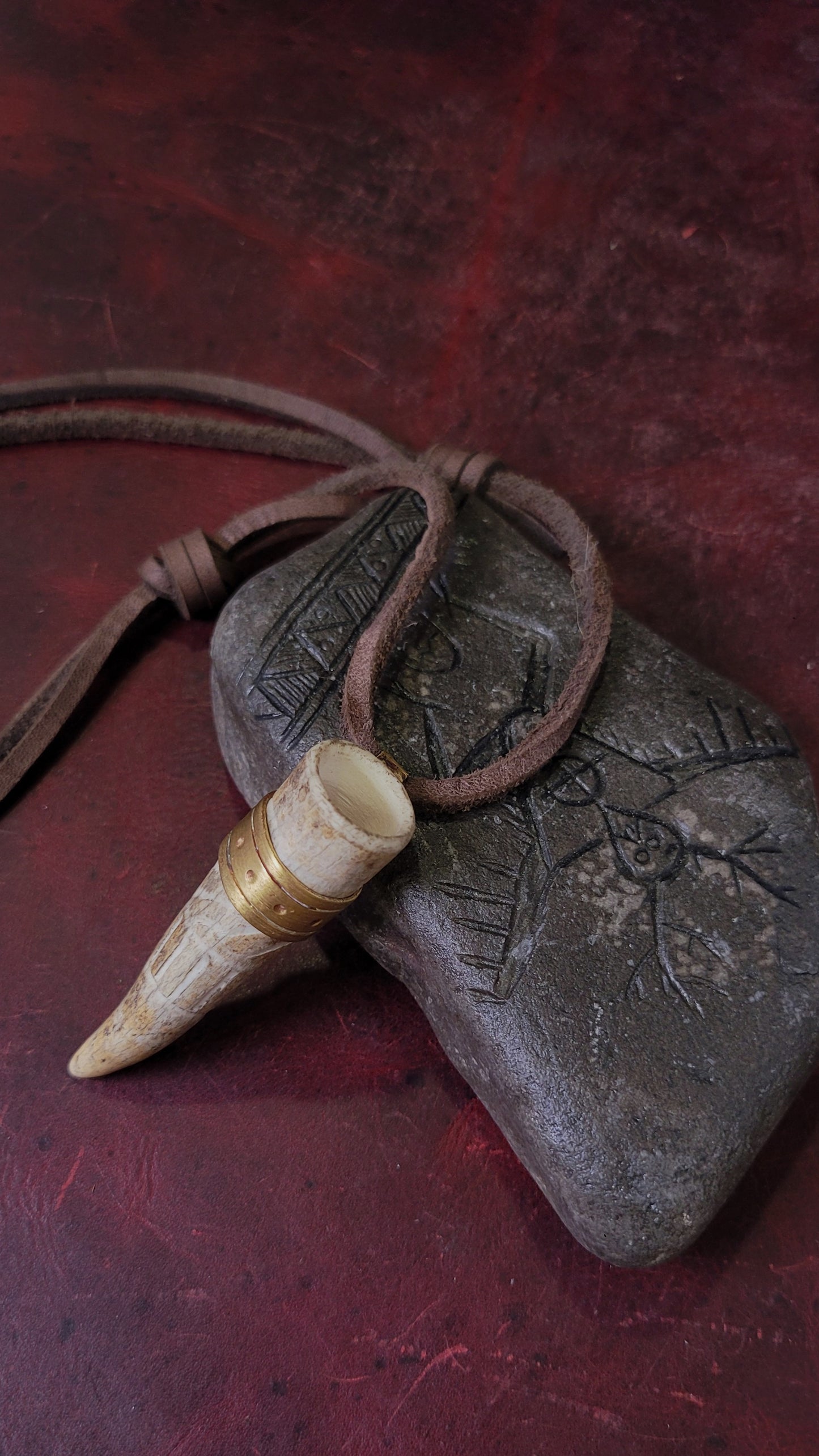 Antler Drinking Horn Pendant 3