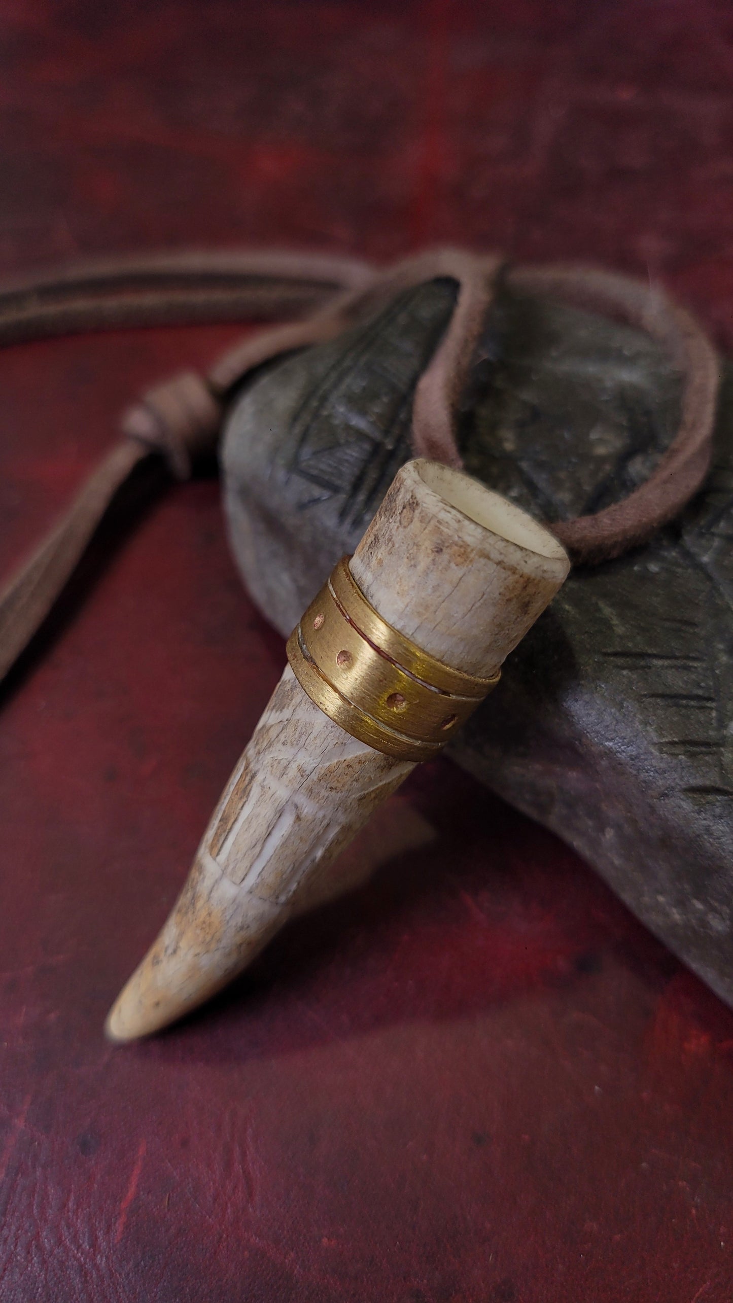 Antler Drinking Horn Pendant 3