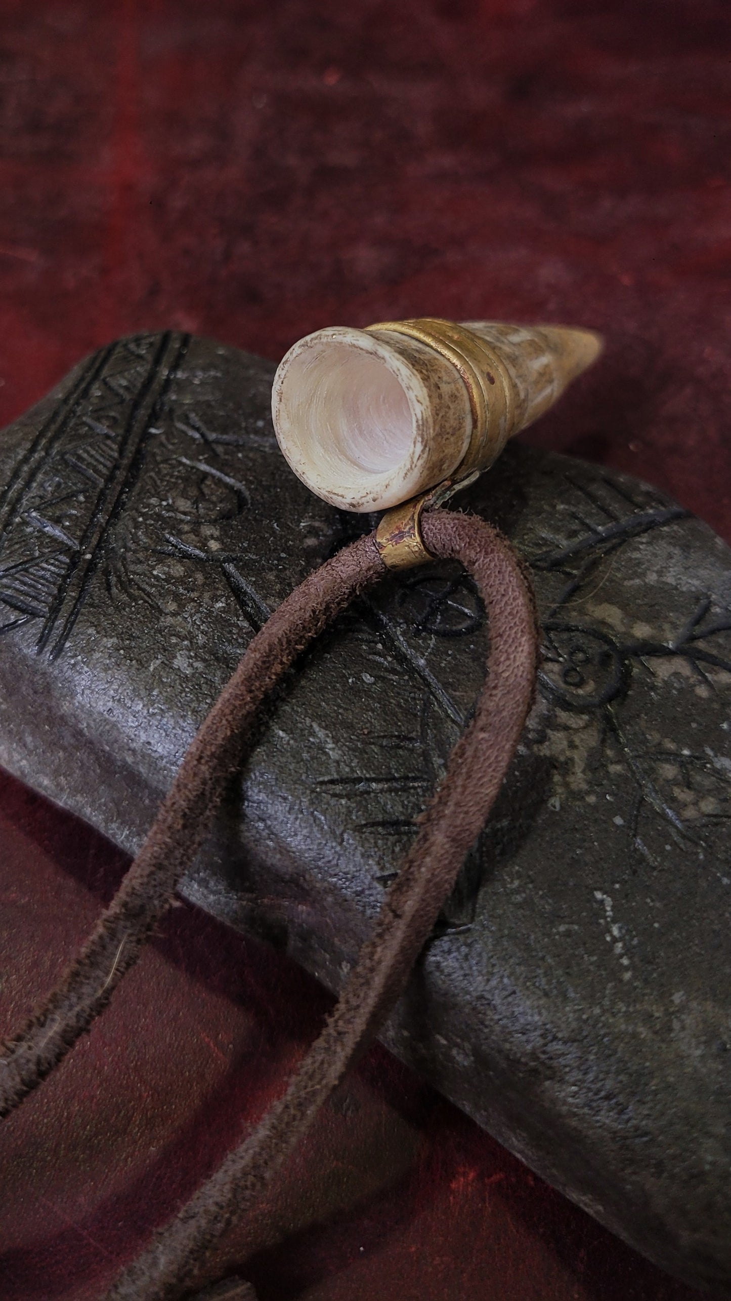Antler Drinking Horn Pendant 3