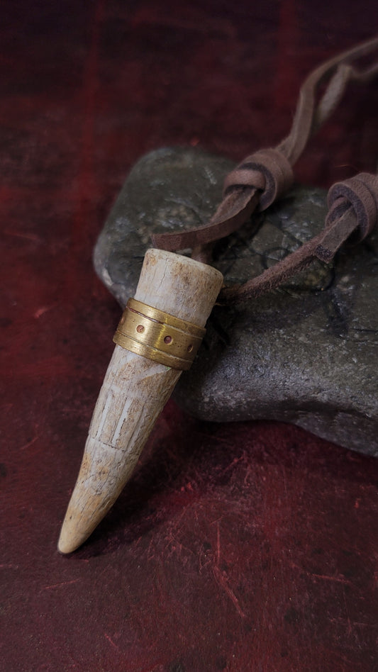 Antler Drinking Horn Pendant 3