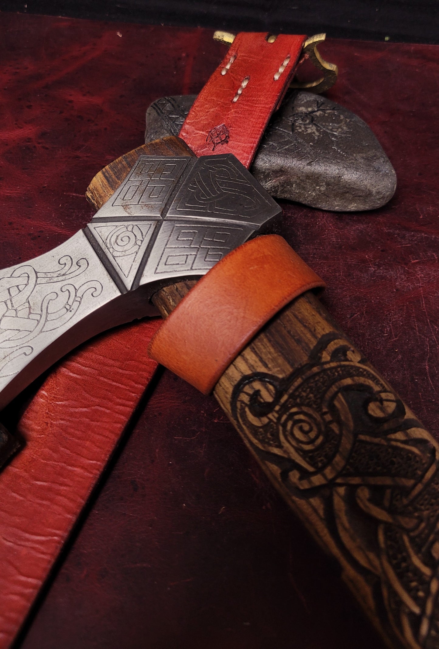 Leather axe loop