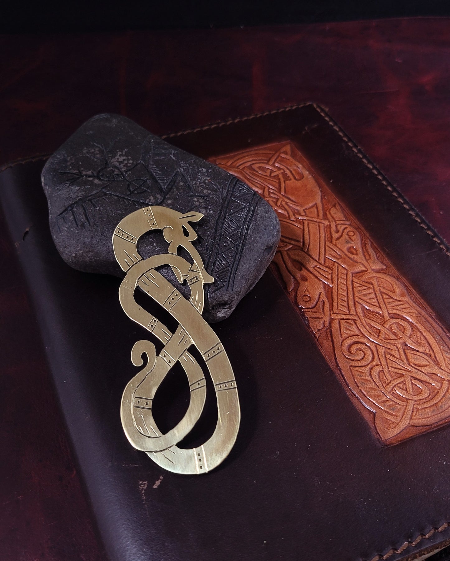 Brass dragon bookmark 1