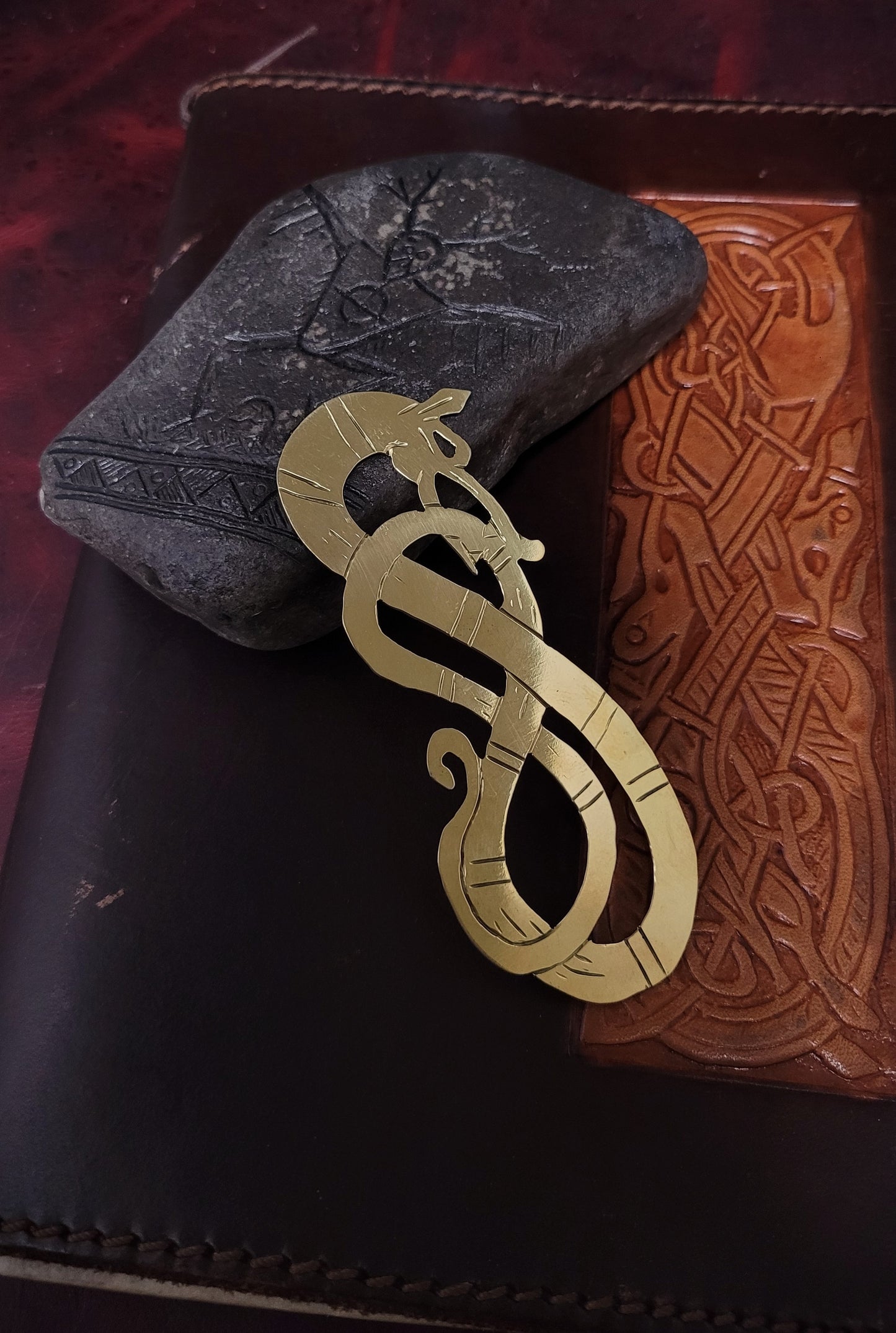 Brass dragon bookmark 2