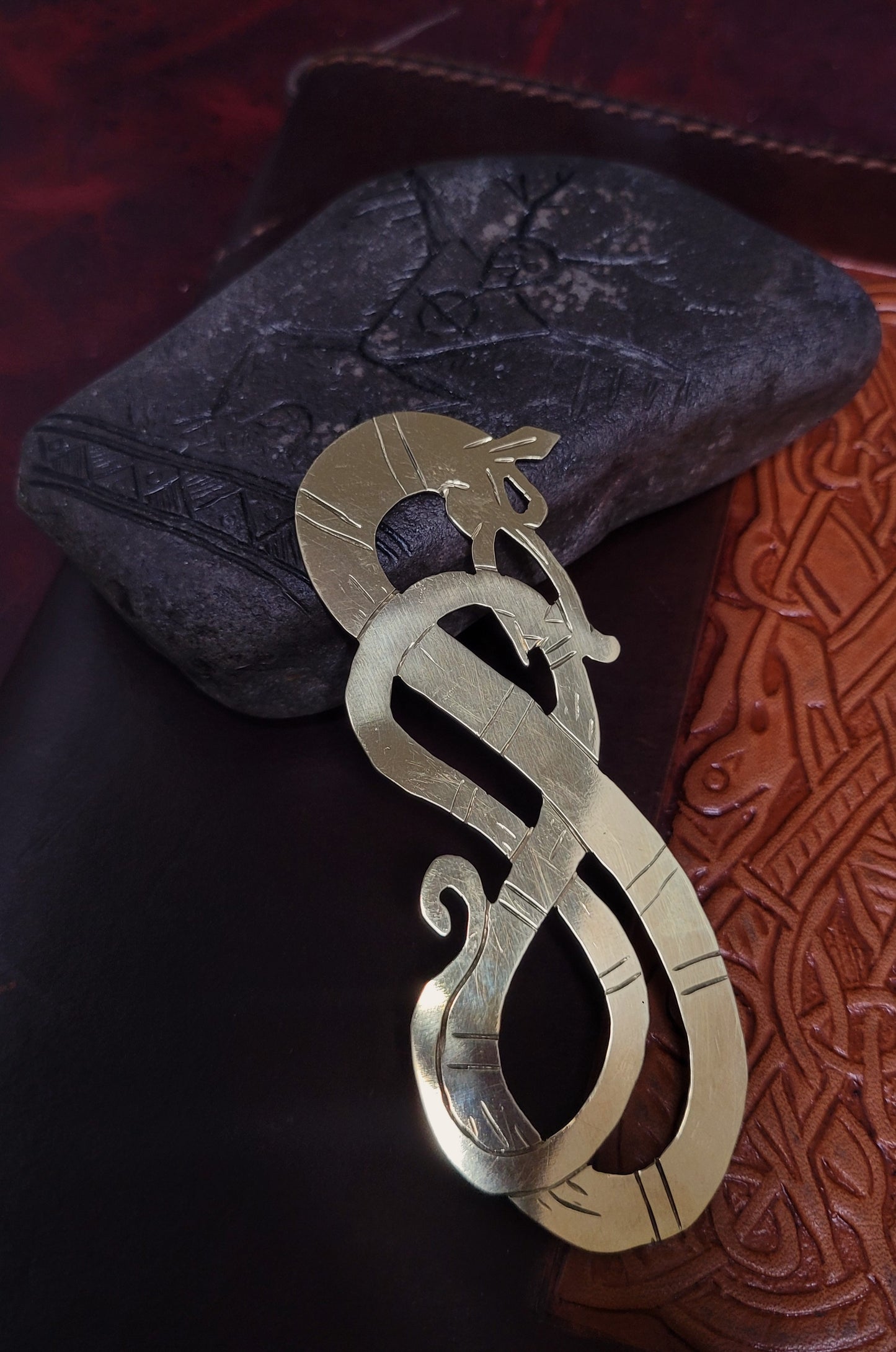 Brass dragon bookmark 2