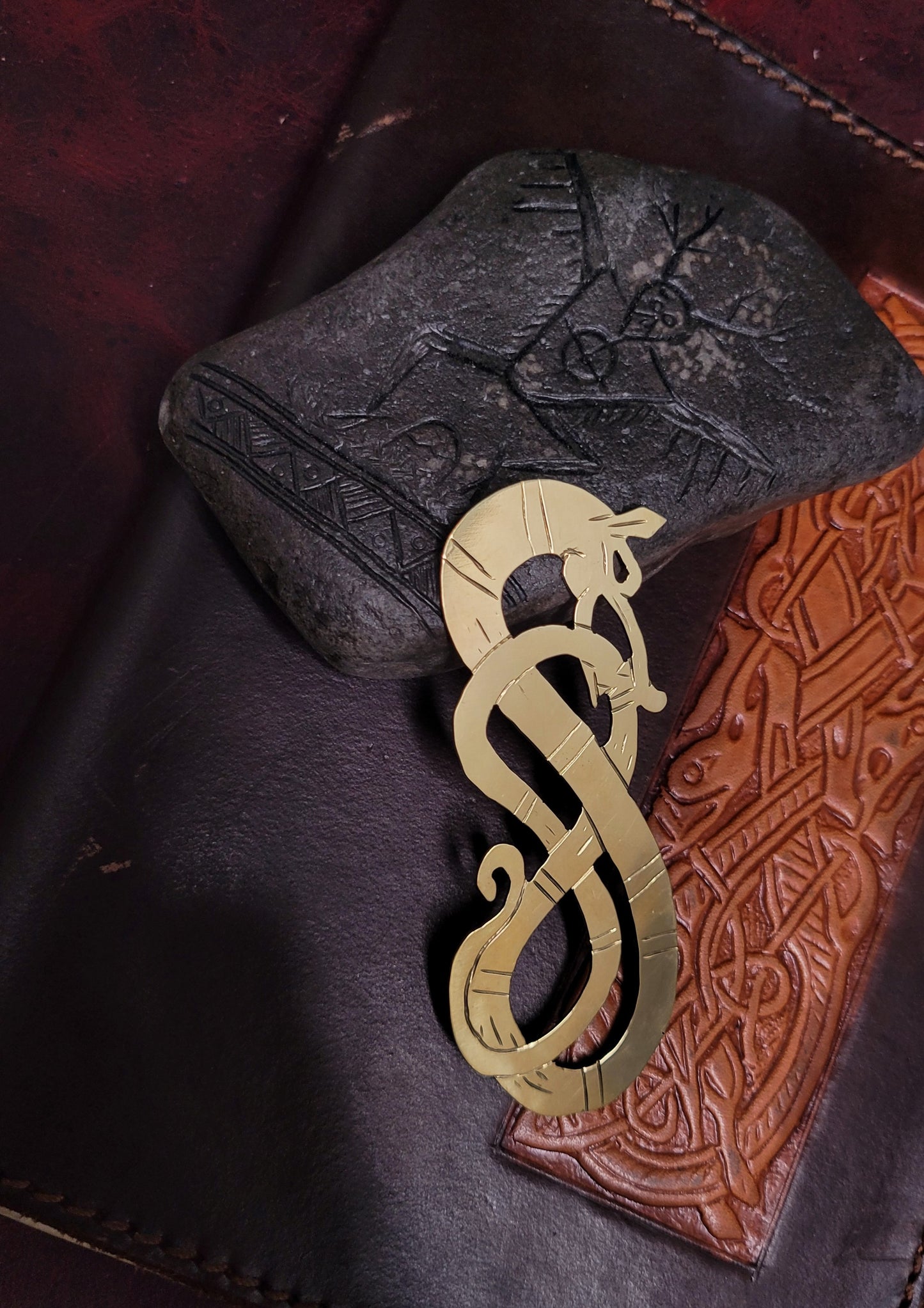Brass dragon bookmark 2