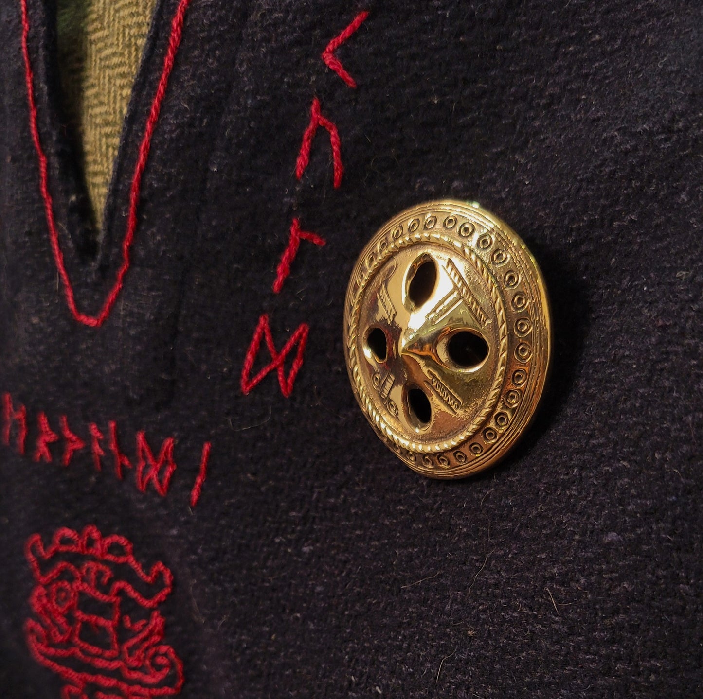 brass medieval brooch 1