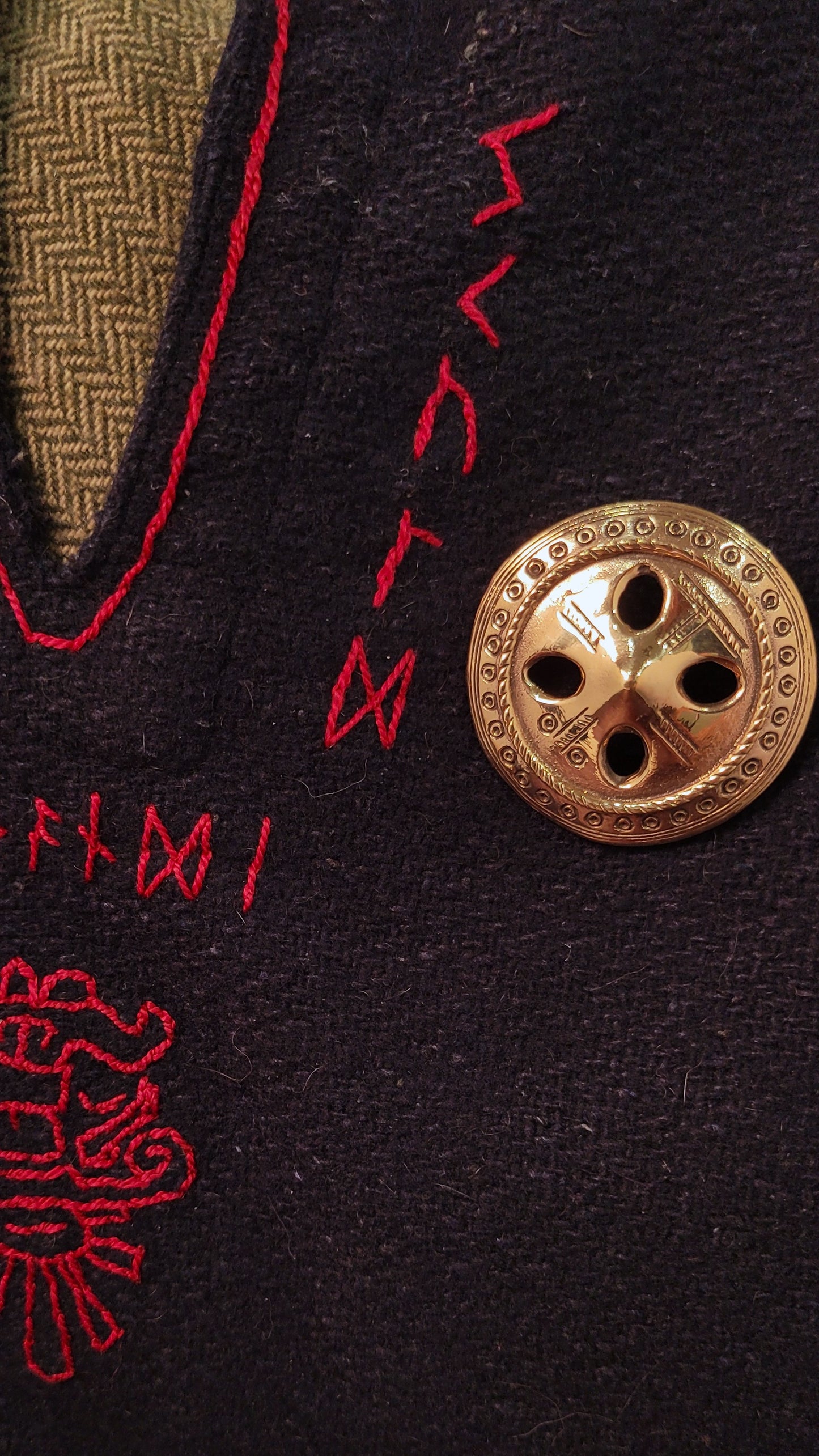 brass medieval brooch 1