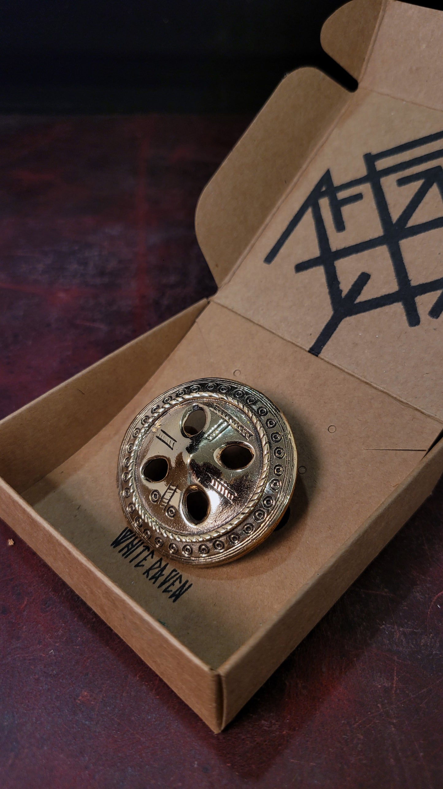 brass medieval brooch 1