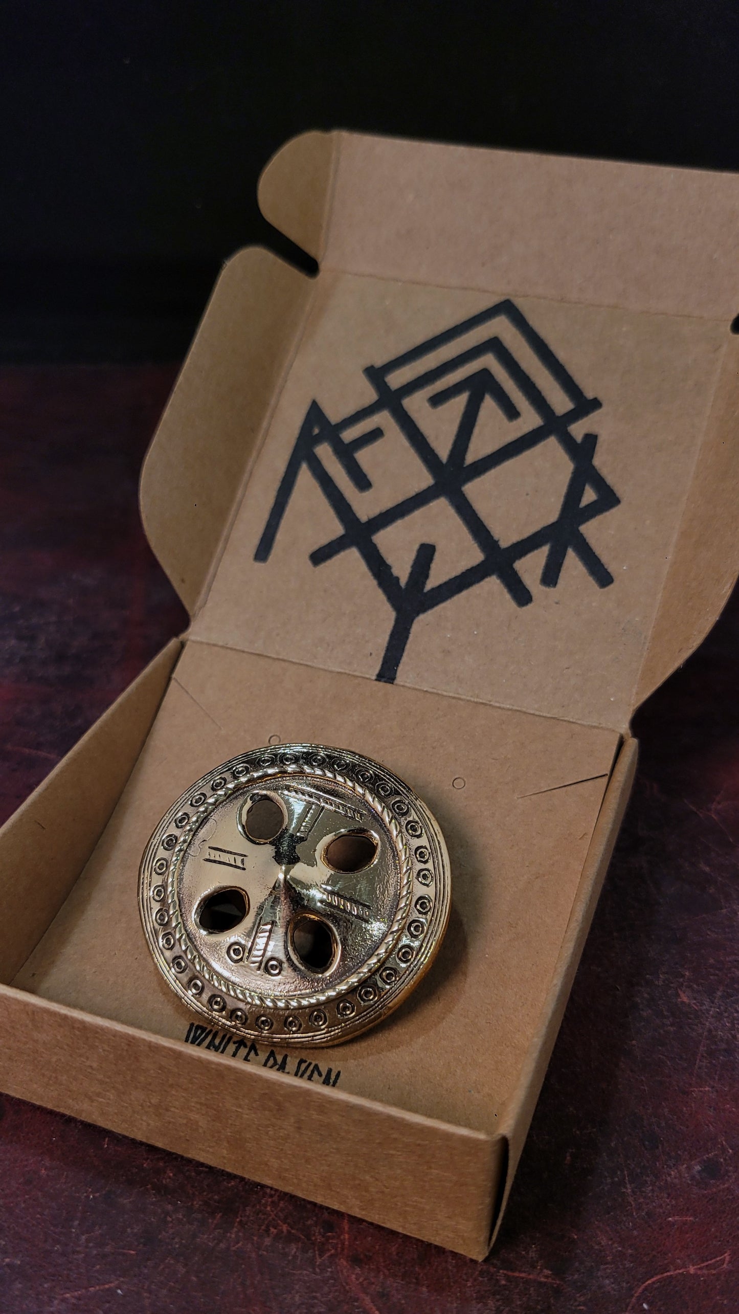 brass medieval brooch 1