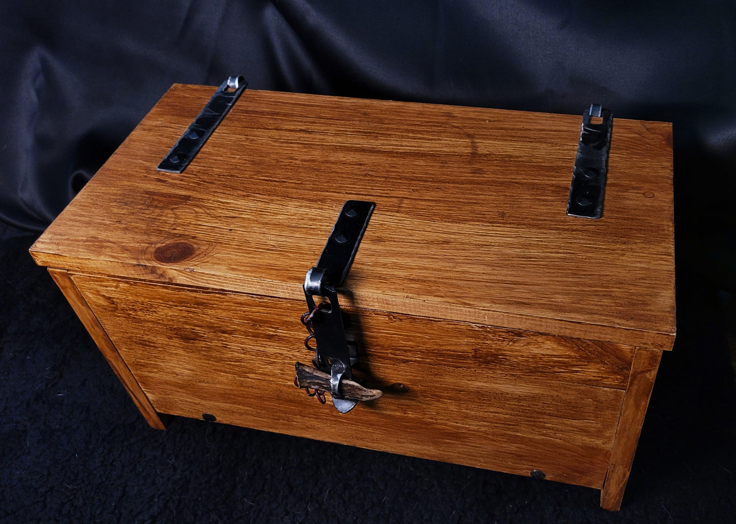 Camp Chest - Pine Wood, Steel Hinges