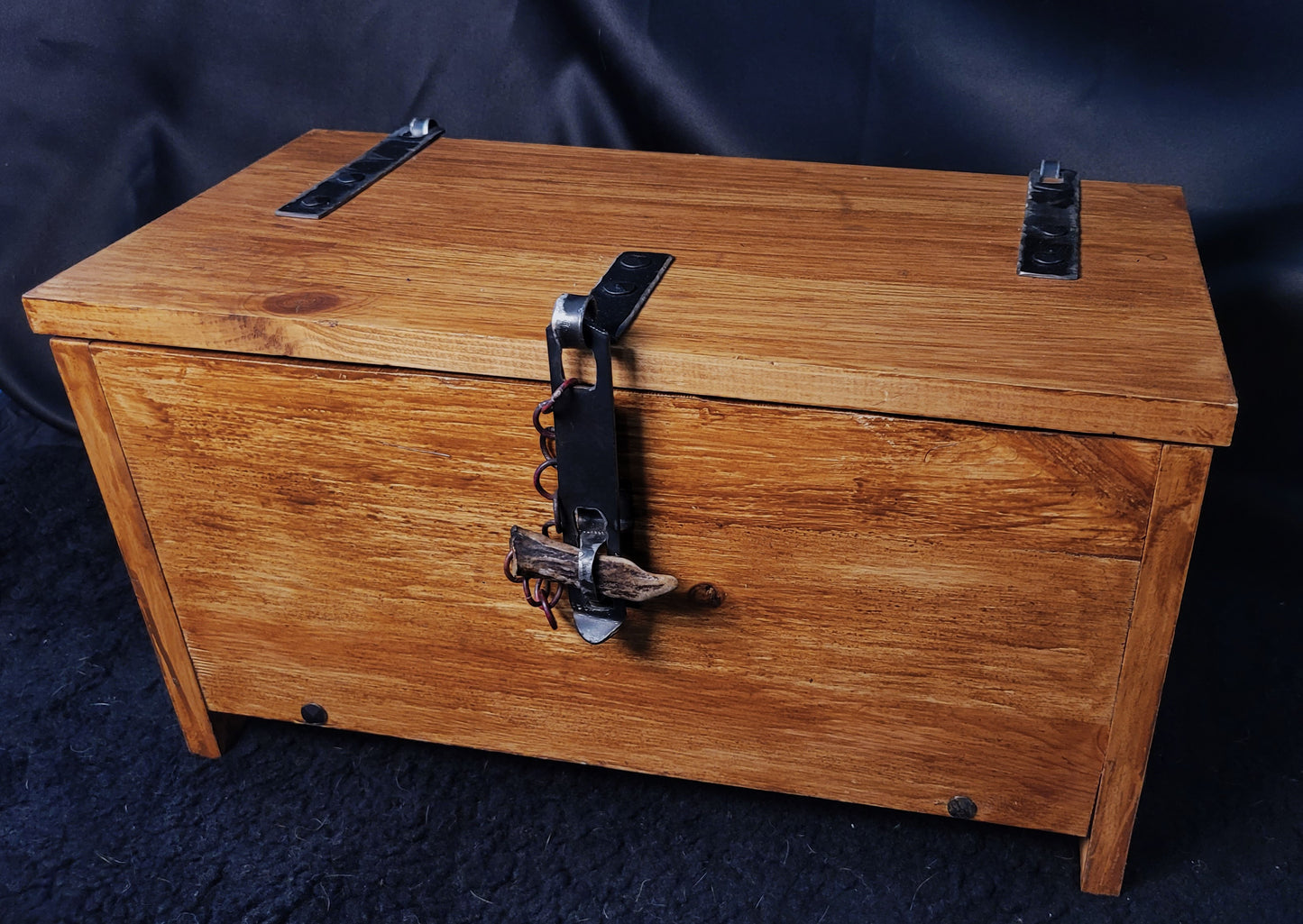 Camp Chest - Pine Wood, Steel Hinges