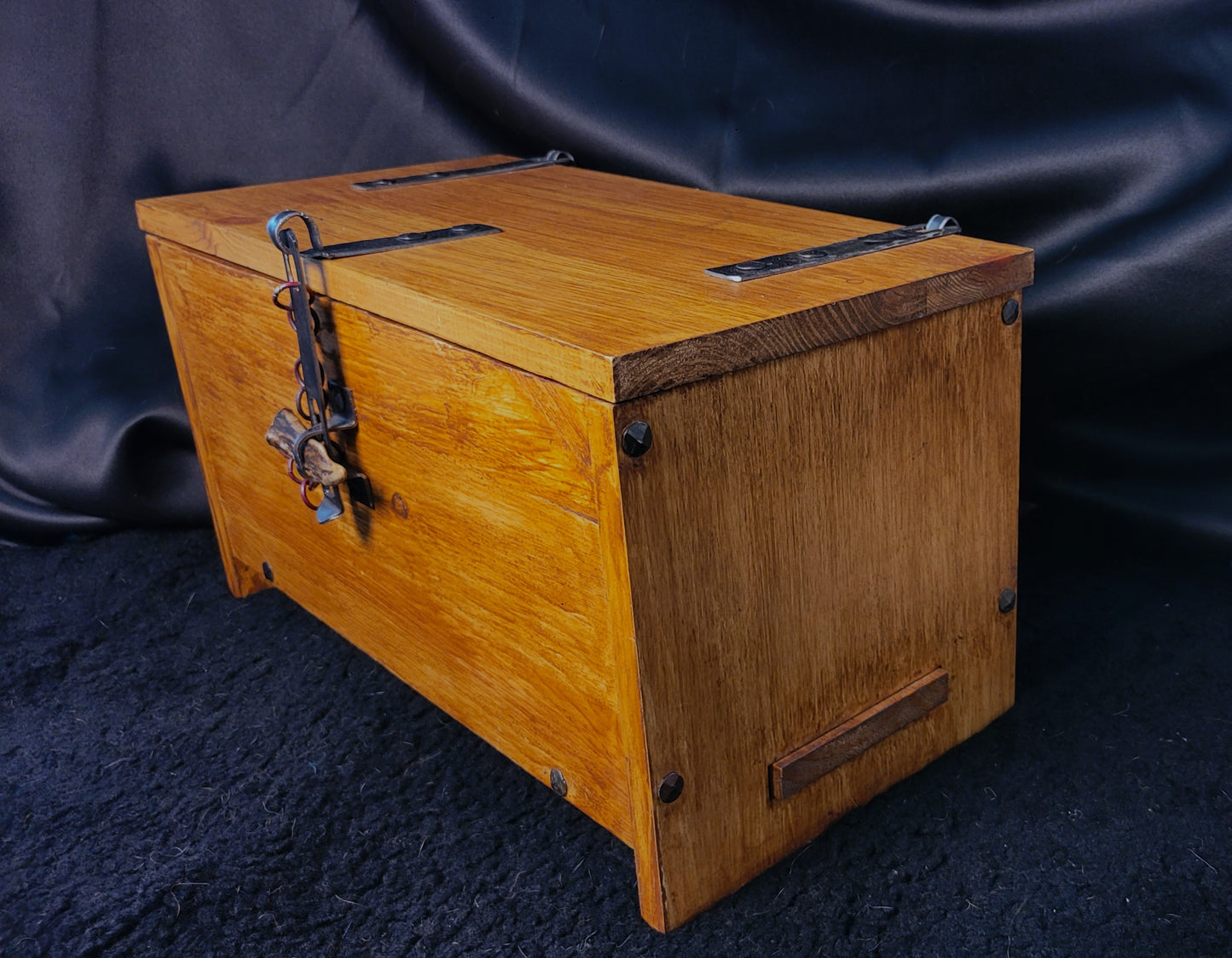 Camp Chest - Pine Wood, Steel Hinges