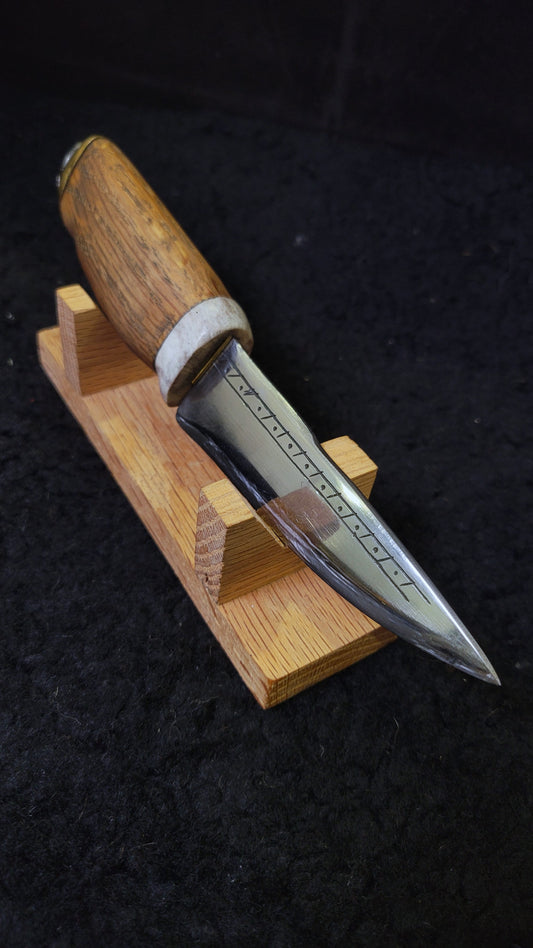 Viking Knife With Carving - A2 Steel