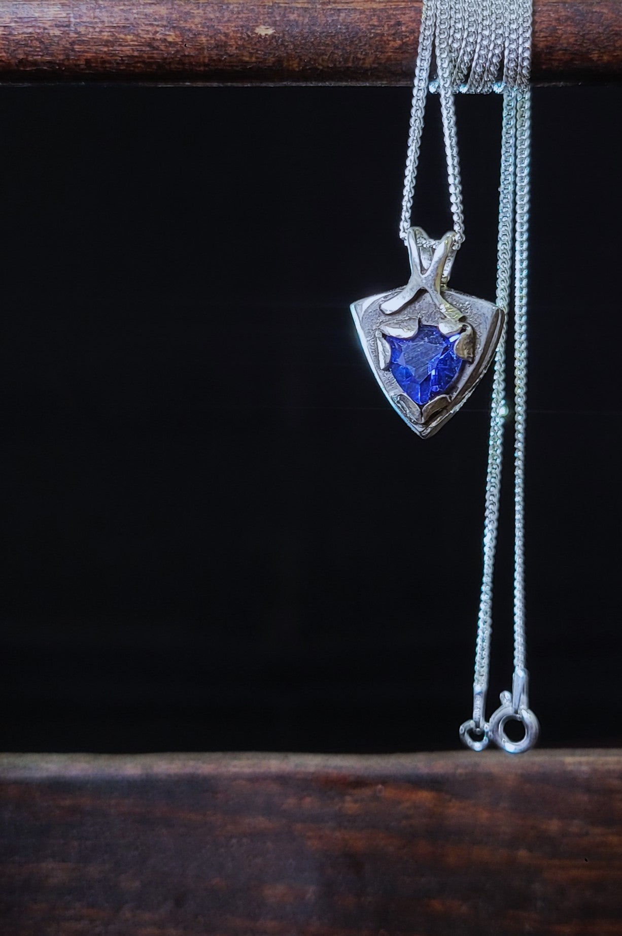 .925 Fluorite Shield Pendant