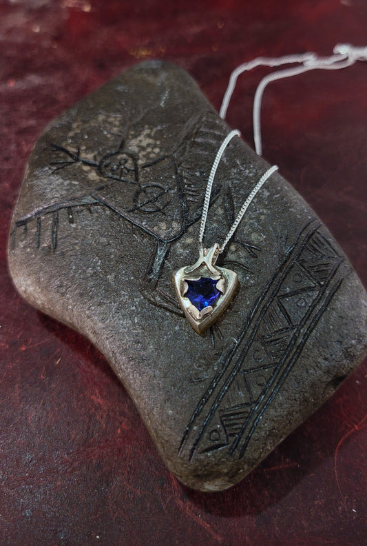 .925 Fluorite Shield Pendant