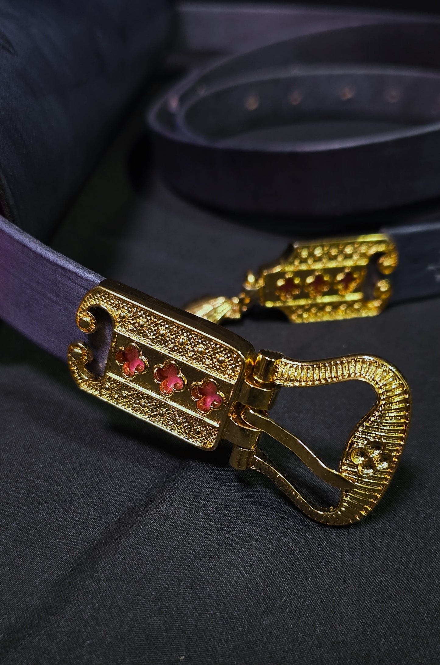 Illuminated Manuscript Rabbit Joust Vs Chimera Medieval leather Messenger Bag - 24K Gold Buckle