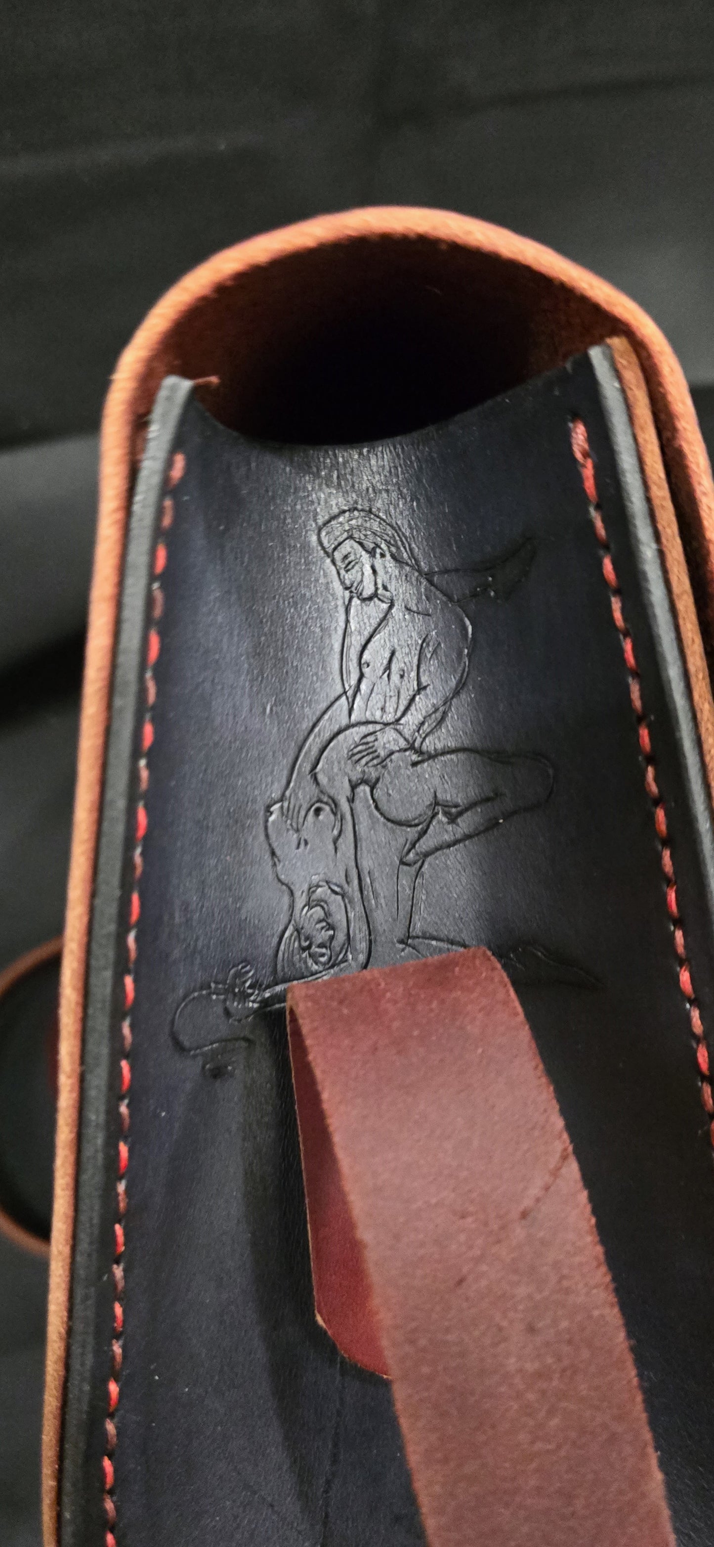 Courtesan of the Court leather side bag - 24k gold plate buckle