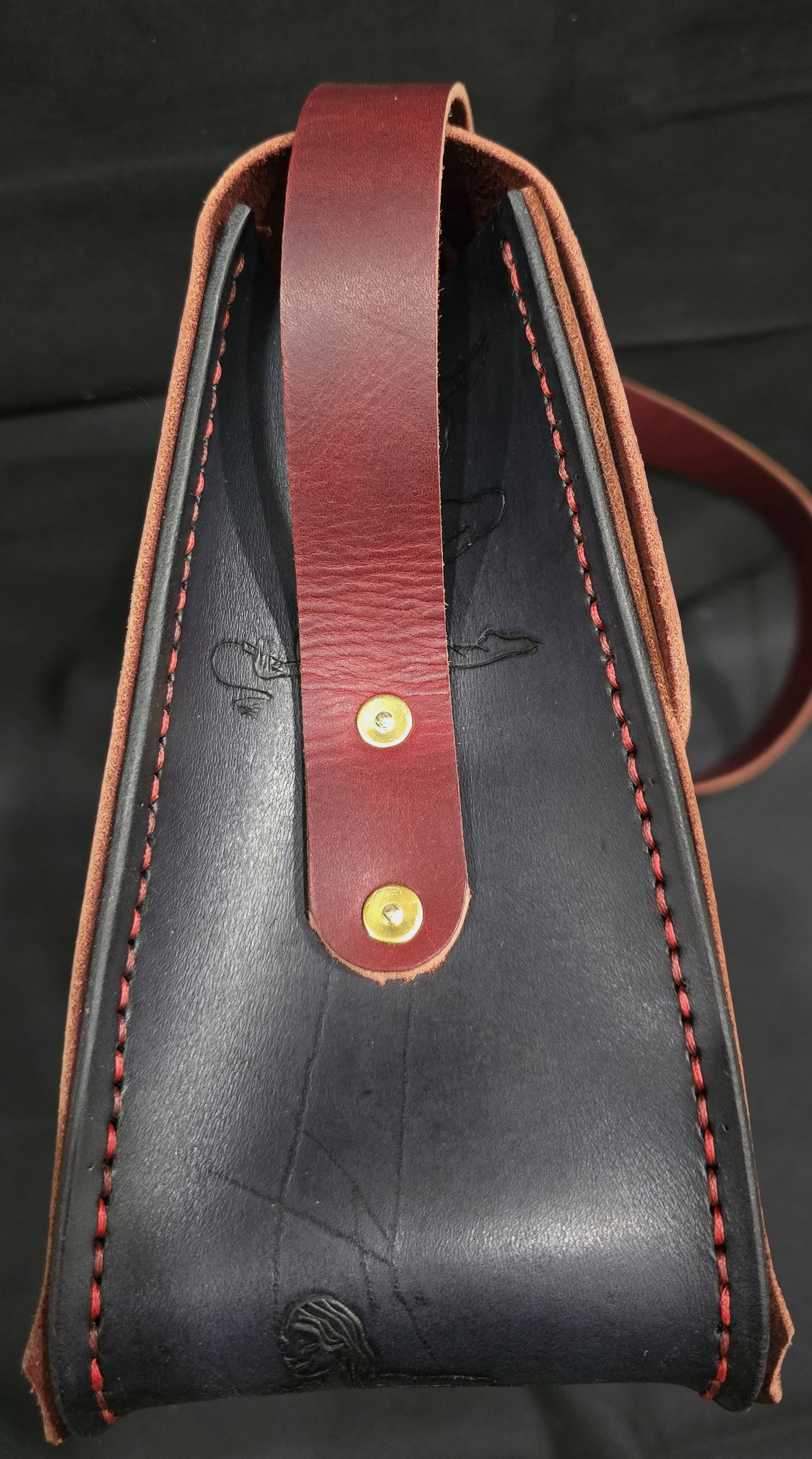 Courtesan of the Court leather side bag - 24k gold plate buckle