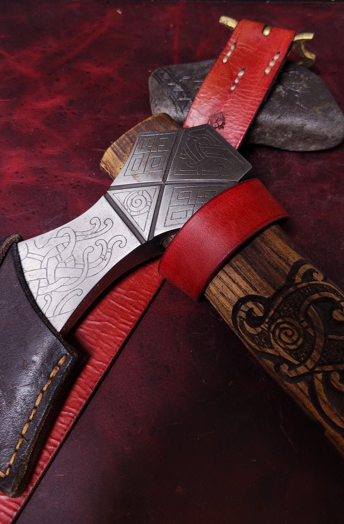 Leather axe loop