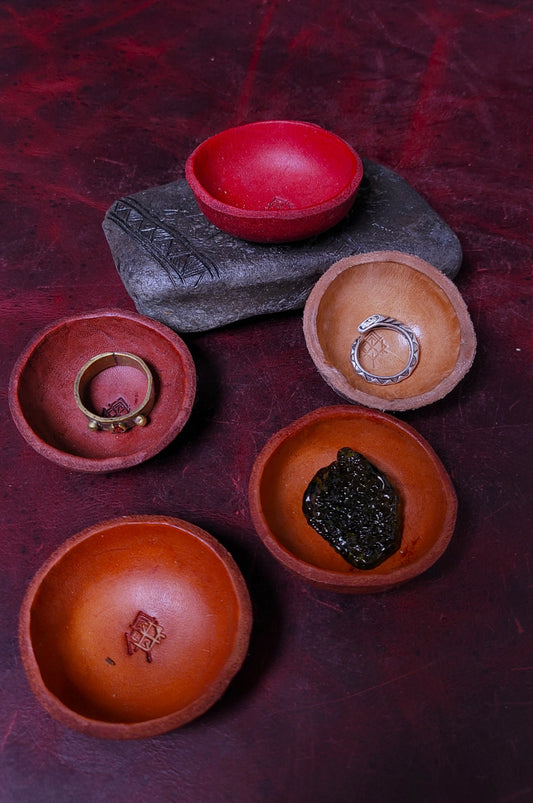 leather ring dish