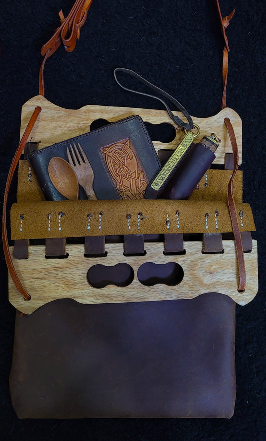 Leather Shoulder bag - brown