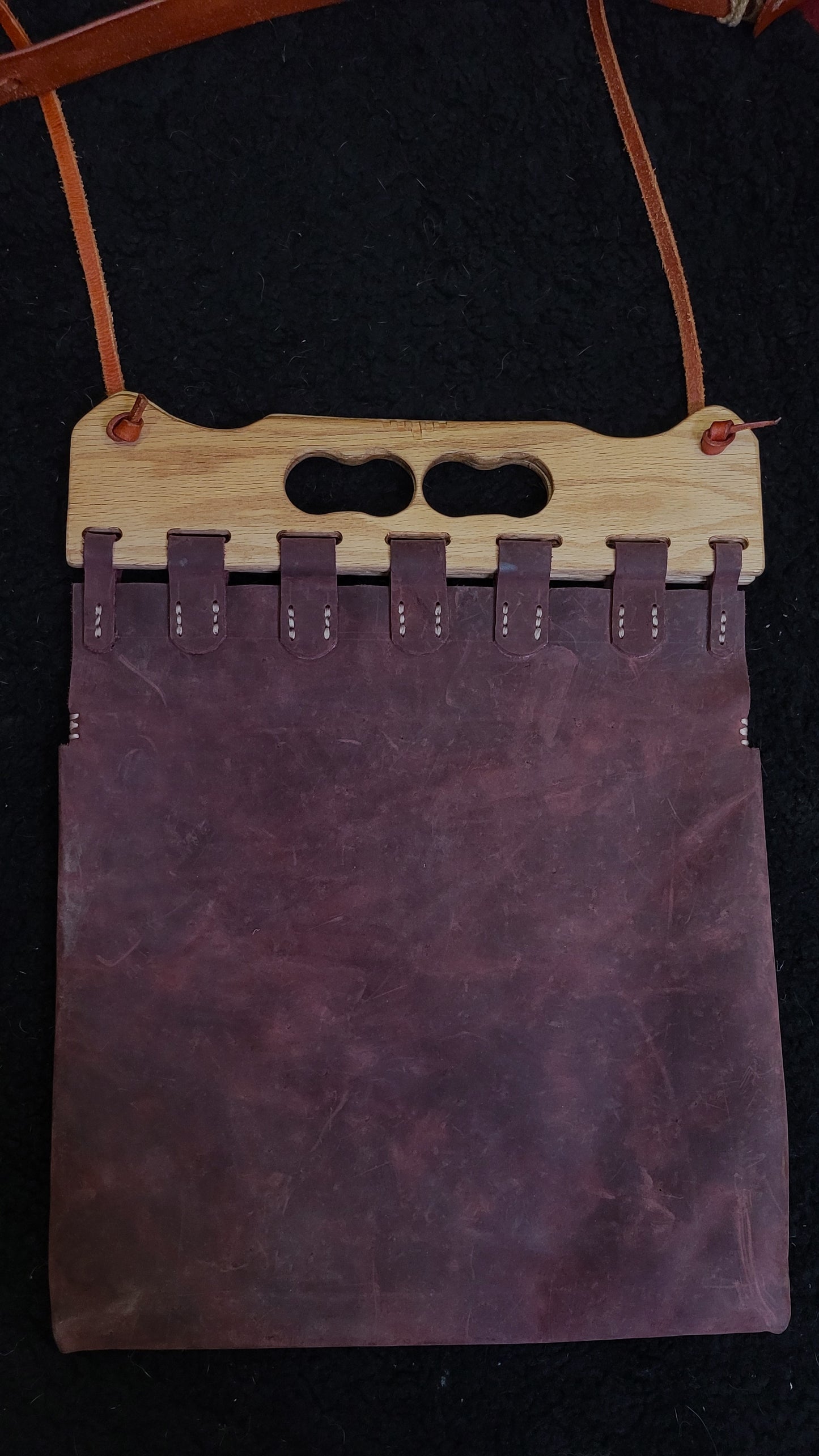 Leather Shoulder bag - purple