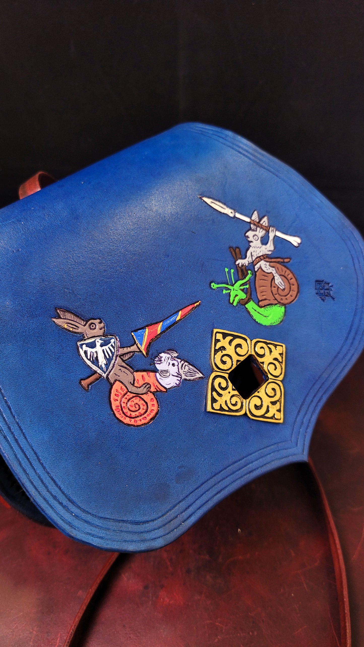 Medieval Jousting Rabbits Purse