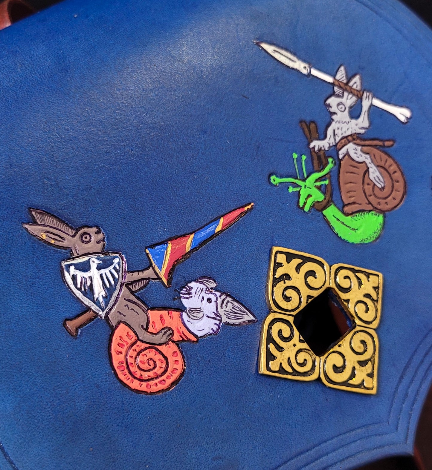 Medieval Jousting Rabbits Purse